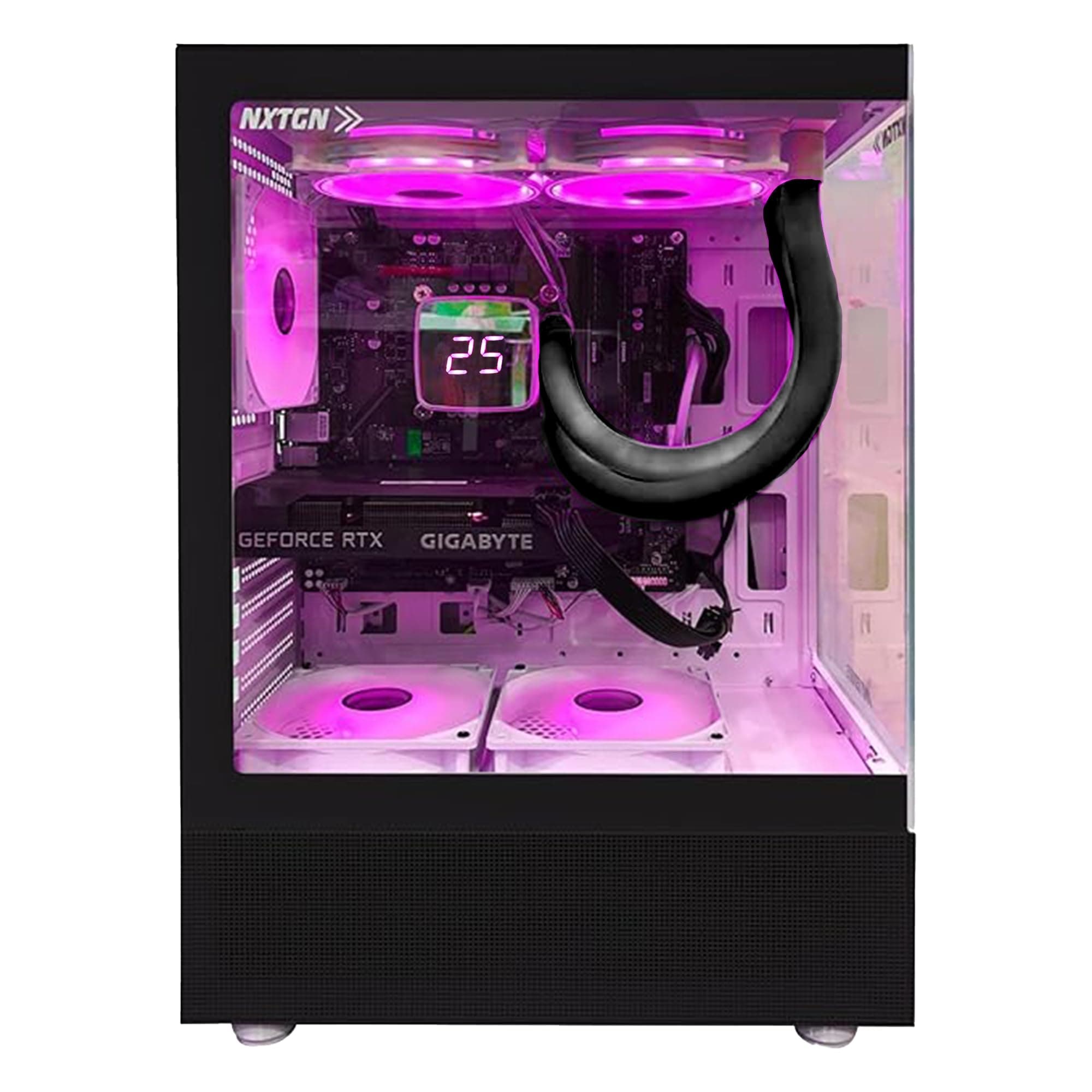 Core I9 14th Generation Top Notch Desktop PC (14900K CPU, 64GB DDR5 RAM, 1TB NVMe SSD, 4TB HDD, RTX 4060 8GB GPU, ARGB Liquid Cooler with Display, 5G WiFi& BT, Win11 Pro, 3 Yr Warranty