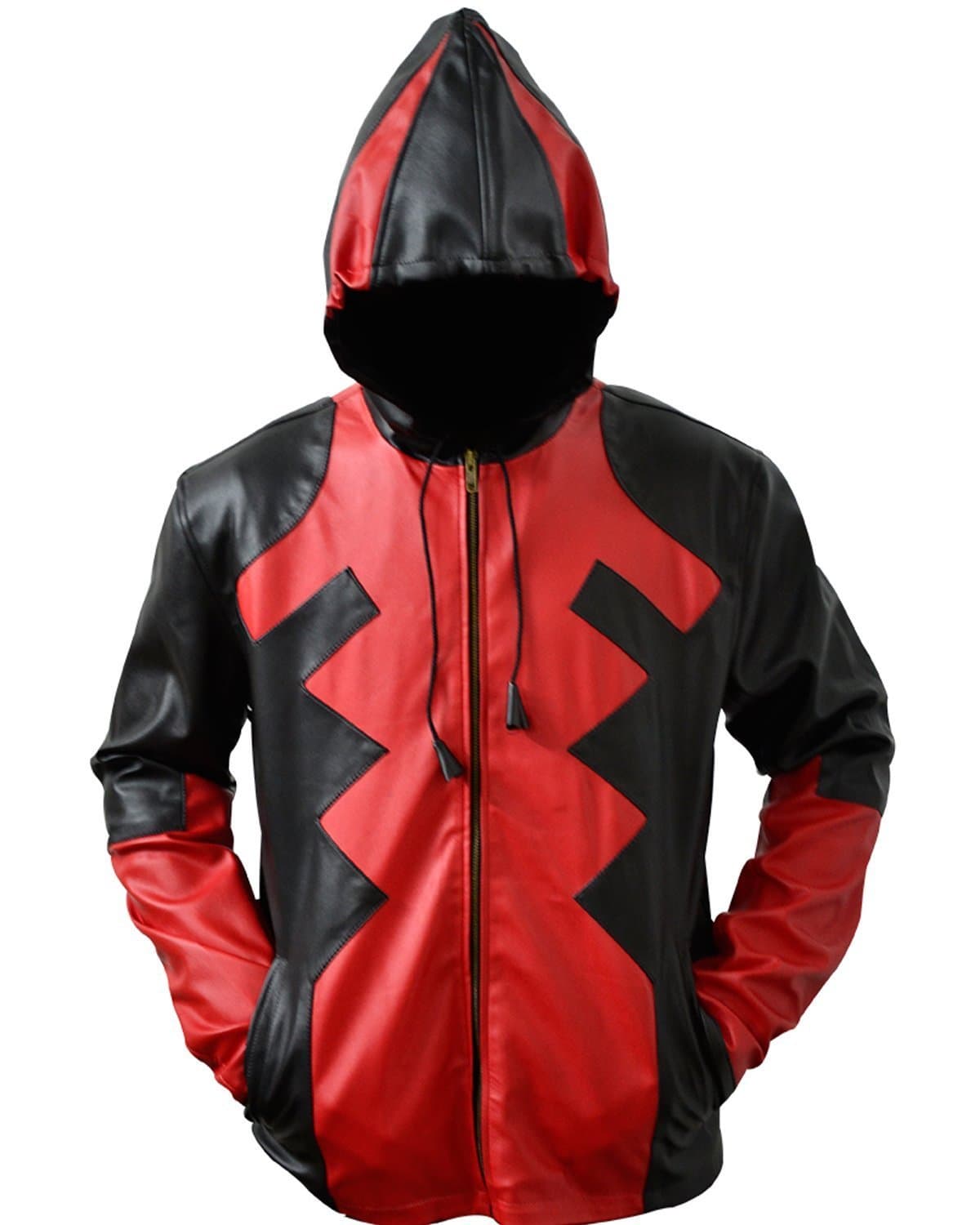 M2M Men's Deadpool Corps Real Leather Jacket