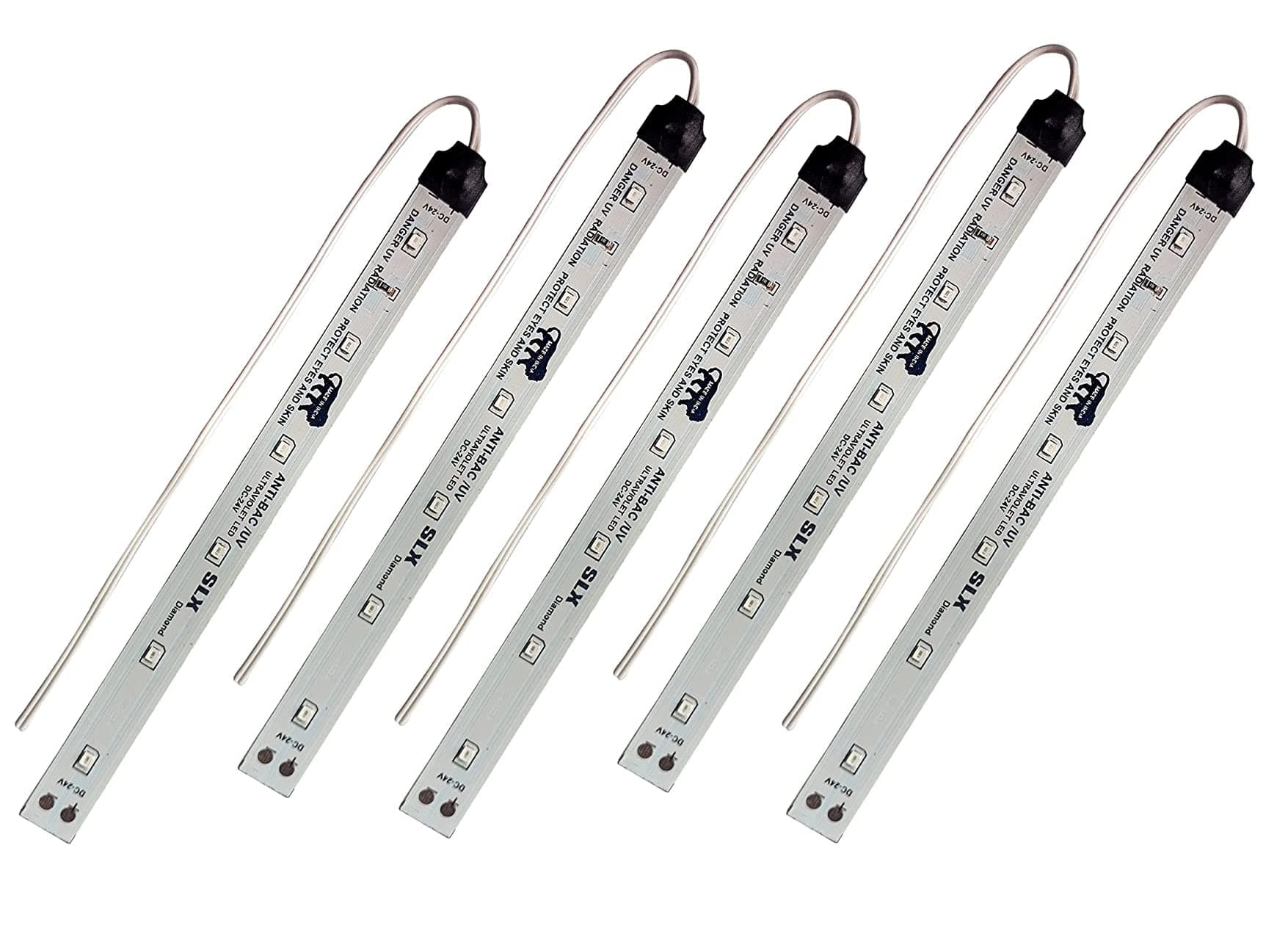 8 Inch RO Uv Led Strip, Both Side 6 + 6 led,s No Need of Uv Choke, Connect Directly to Smps 24v Dc Power, for Ro- Uv-uf Water Purifier - 5 Pcs