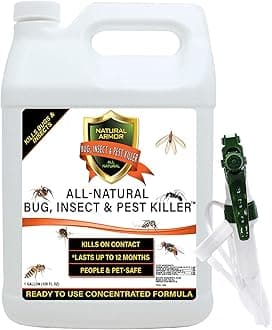 Natural Bug, Insect & Pest Killer & Control Including Fleas, Ticks, Ants, Spiders, Bed Bugs, Dust Mites, Roaches and More for Indoor and Outdoor Use, 128 Oz Gallon
