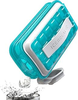 ICEBREAKERICEBREAKER CLEAR POP 2022 - The Sanitary Ice Tray for Freezer - Disassemble this Silicone Ice Cube Tray With Lid for Easy Cleaning - ice cube maker makes 18 ice cubes