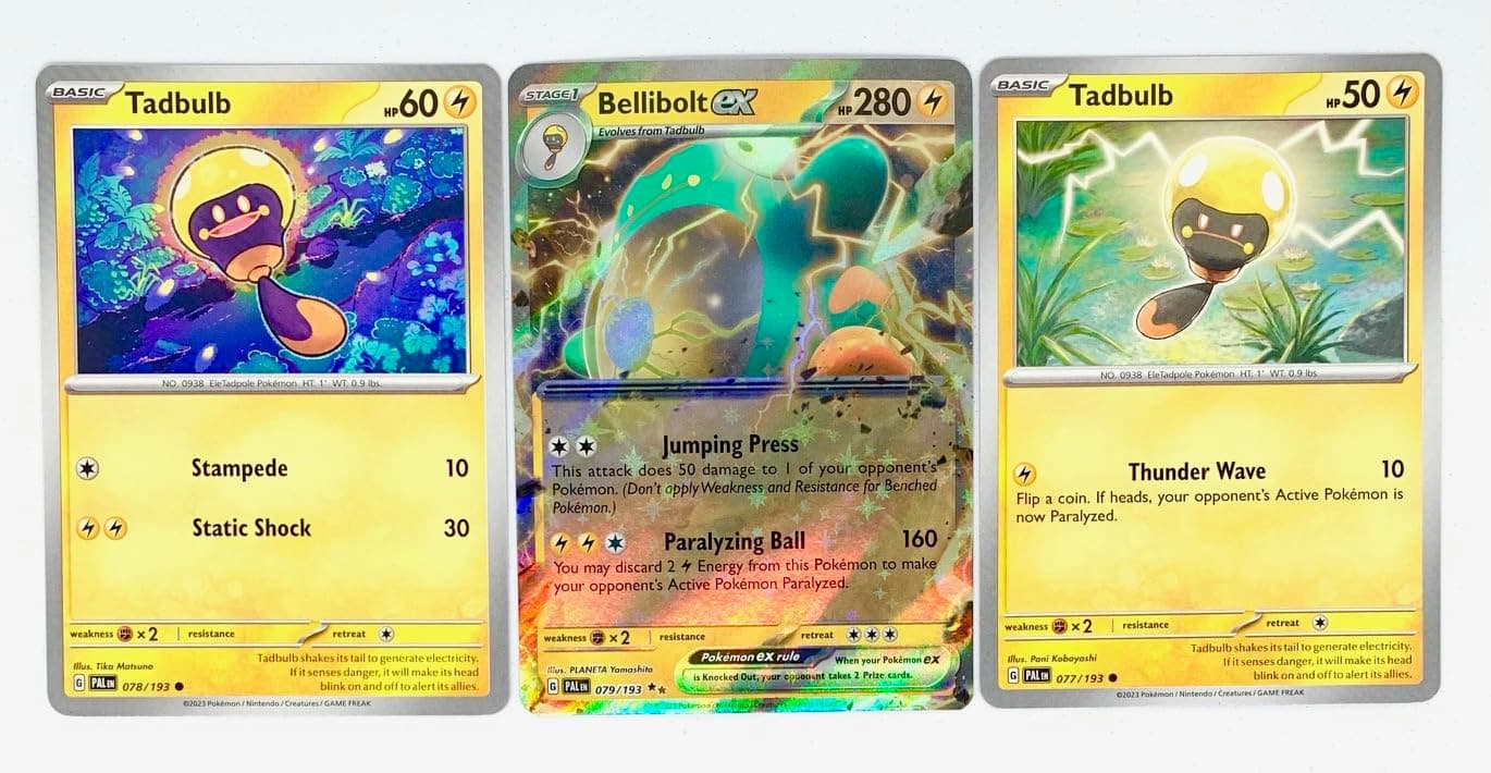 Pokemon Bellibolt ex 079/193- Paldea Evloved Double Rare - Evolution Card Set