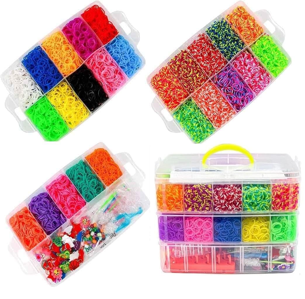 Rubber Bands with Storage Case (15000 Pieces)