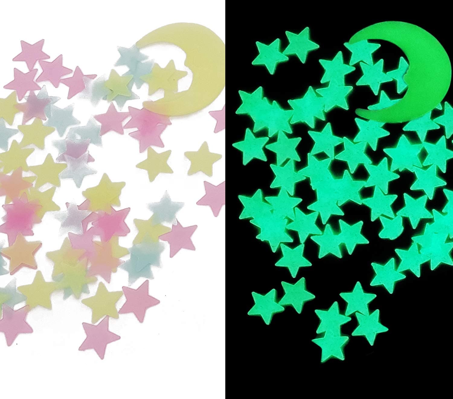 Stickonn Plastic Romance Wall Sticker (3 x 3 cm, Multicolour)