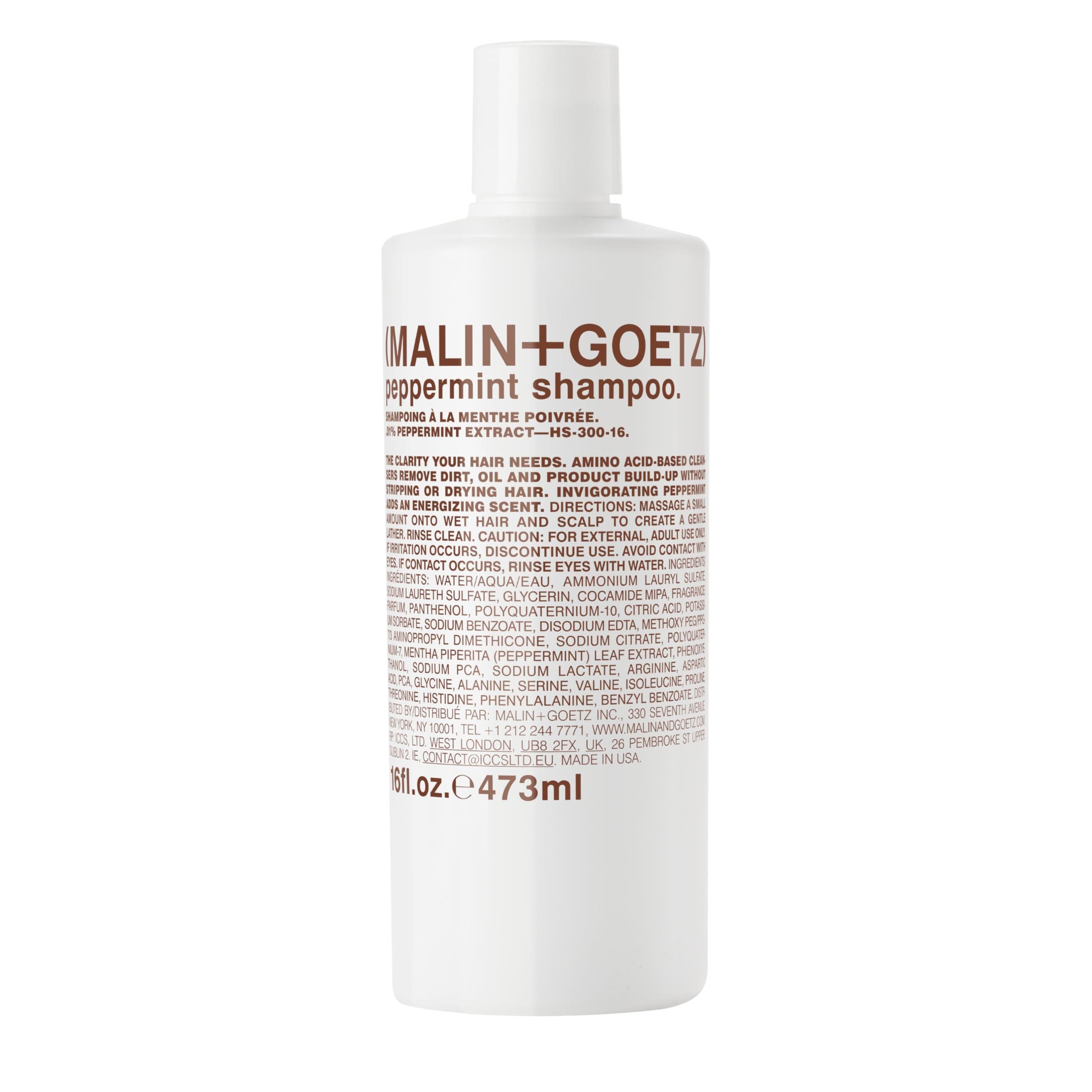 Malin + Goetz Shampoo, Peppermint, 16 Ounce