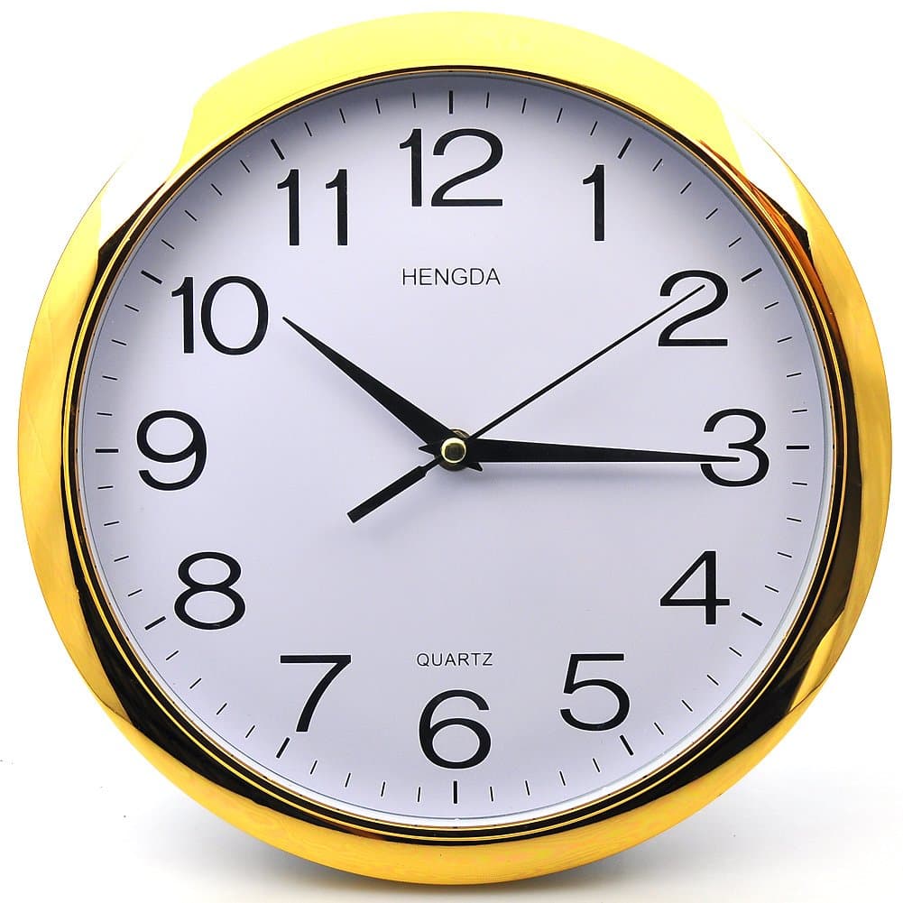 Deedo Modern Non Ticking Silent Quartz Analog Digital Wall Clock