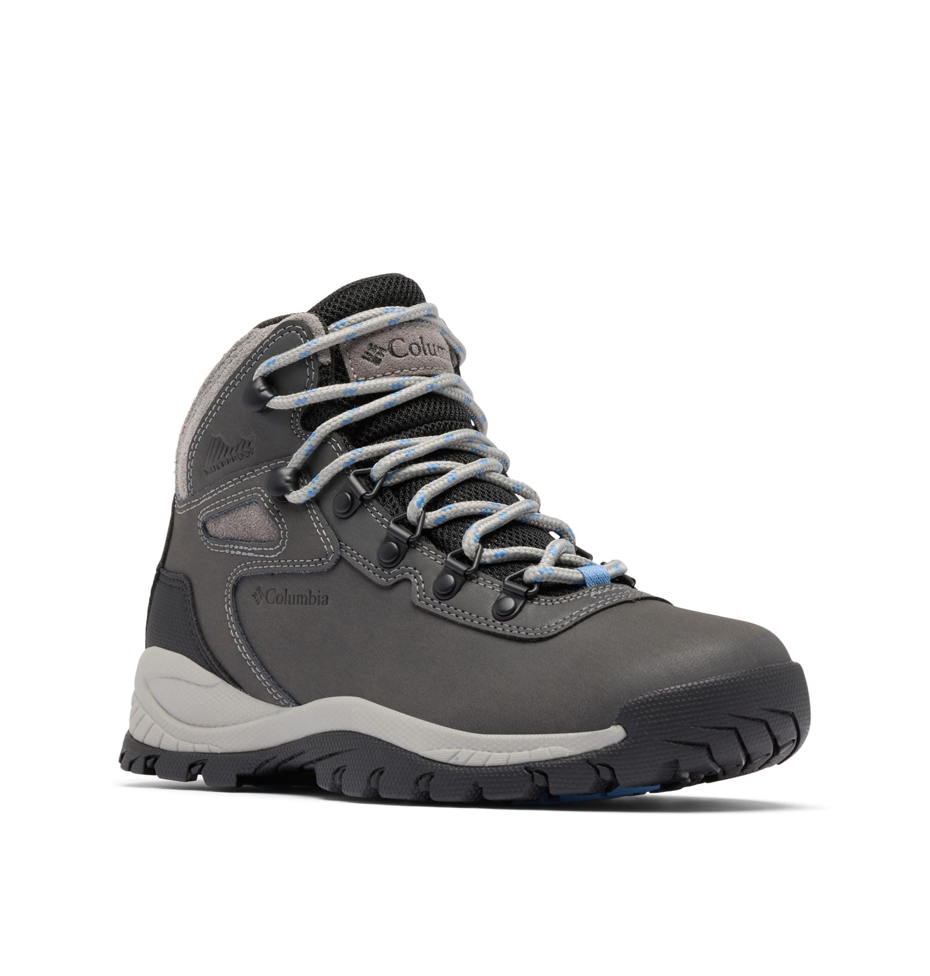 Womens Newton Ridge Lightweight Waterproof Hiking Boot, Quarry/Cool Wave, 8