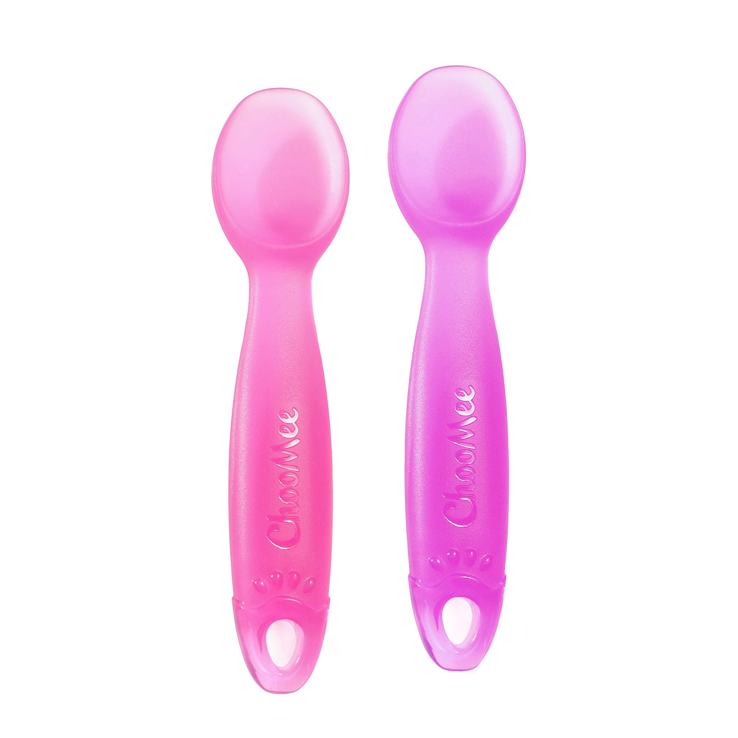 ChooMee FirstSpoon Learning Utensil, 100% Silicone, 2CT