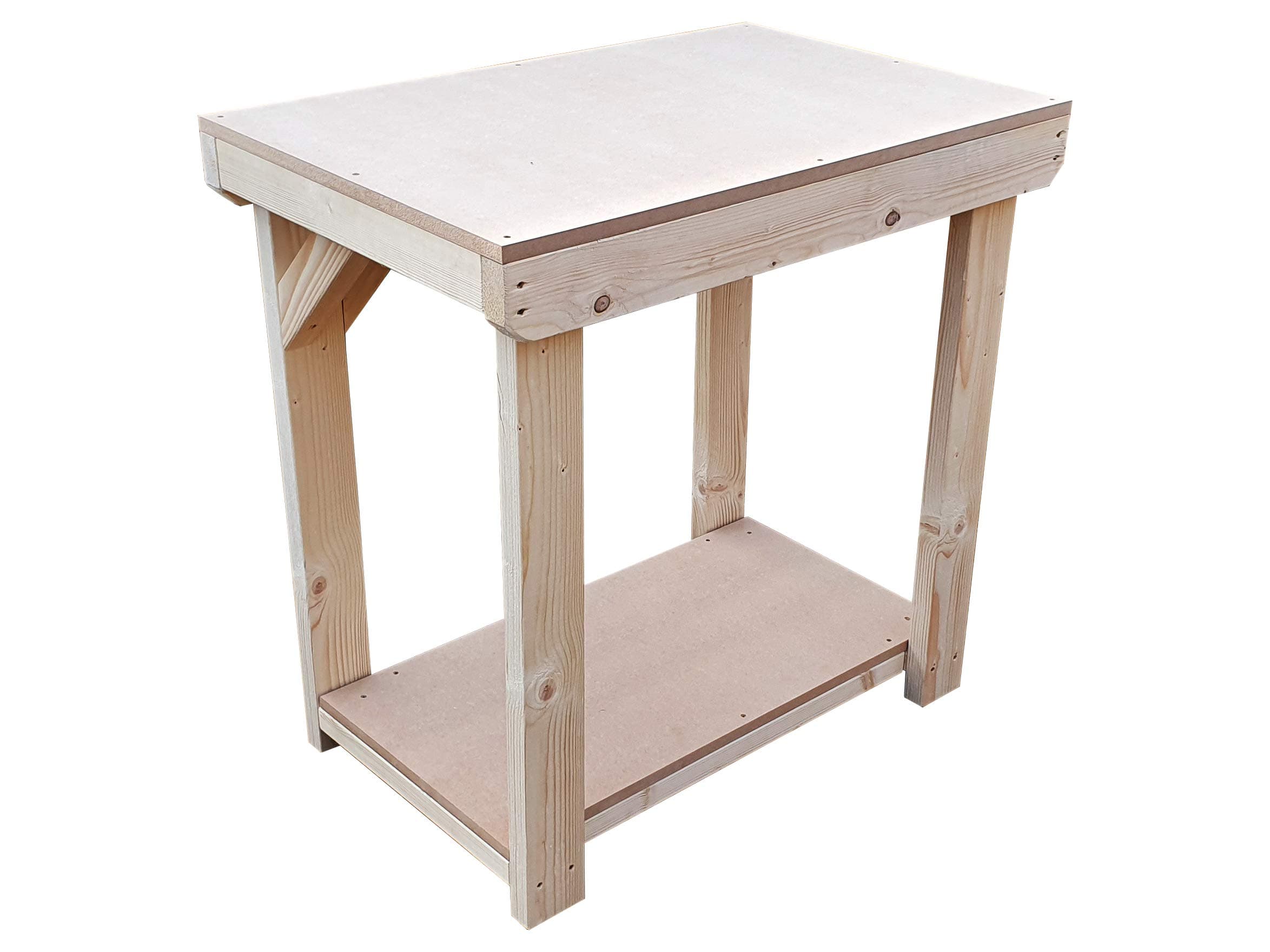 Wooden 18mm MDF WorkBench - 3FT to 6FT - Work Table Hand Made Strong Heavy Duty - Made From Construction Grade Timber (4ft)