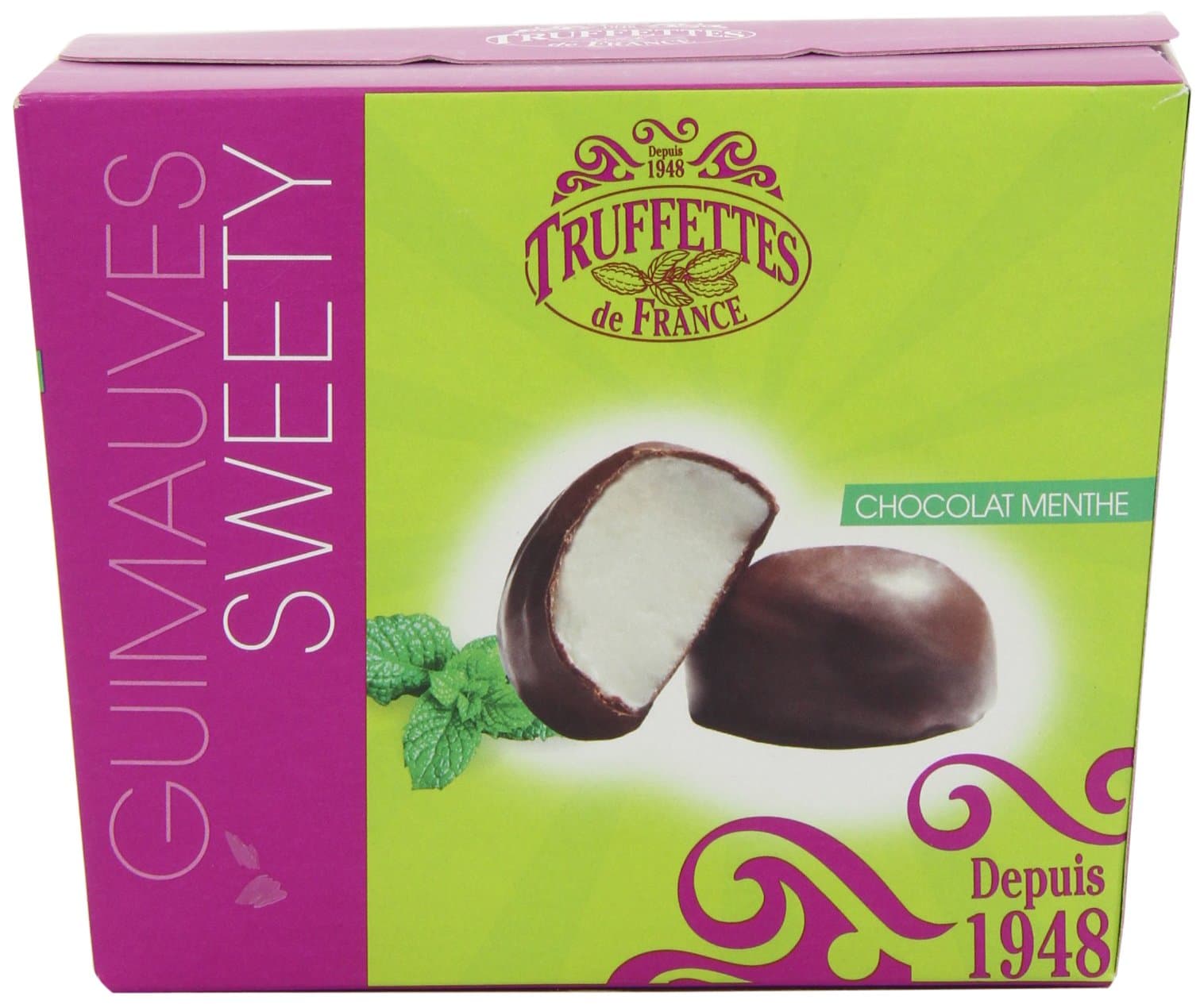 Chocmod Dark Chocolate Coated Dome Mint Marshmallows 200 G (Pack of 3)