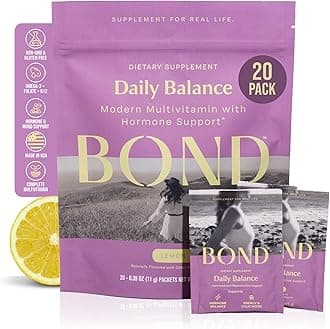 BOND Prenatal Vitamin Drink Mix for Women with Iron, Supports Hormone Balance, Folate & B12 for Energy & Calm Mood, Plant-Based Omega-3 for Cognitive Support, Magnesium, D3, B6, NAC, 20 Travel Packs