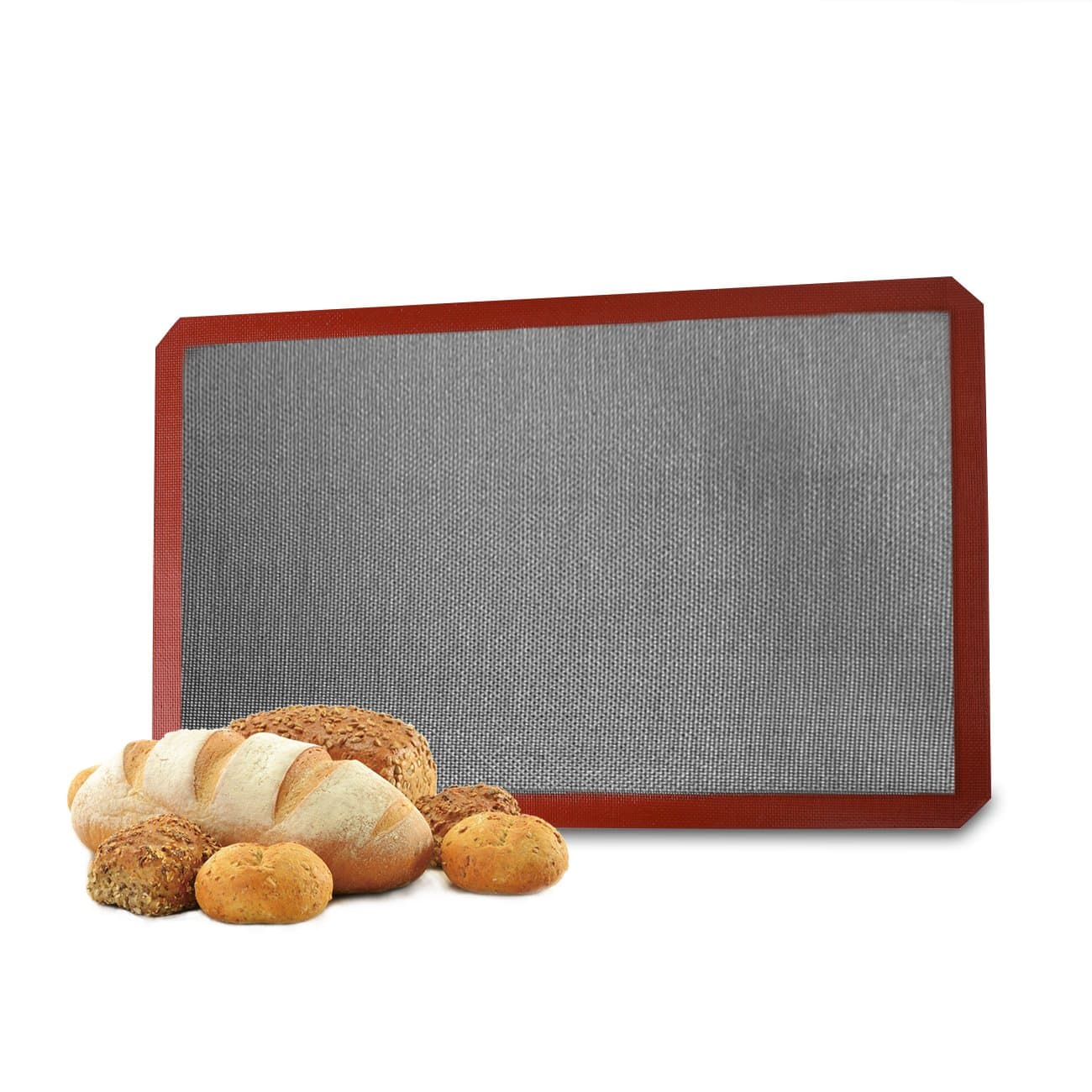 Eazeehome 57×37CM Large Silicone Mesh Baking Mat Non Stick for Pastry Rolling Dough Working Mat Non Slip Pizza Breads Desserts