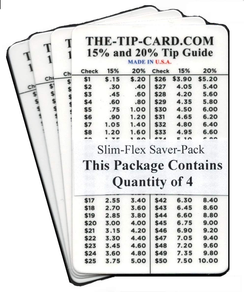 Pocket Tip Table Card Wallet Saver Slim Flexible (4)