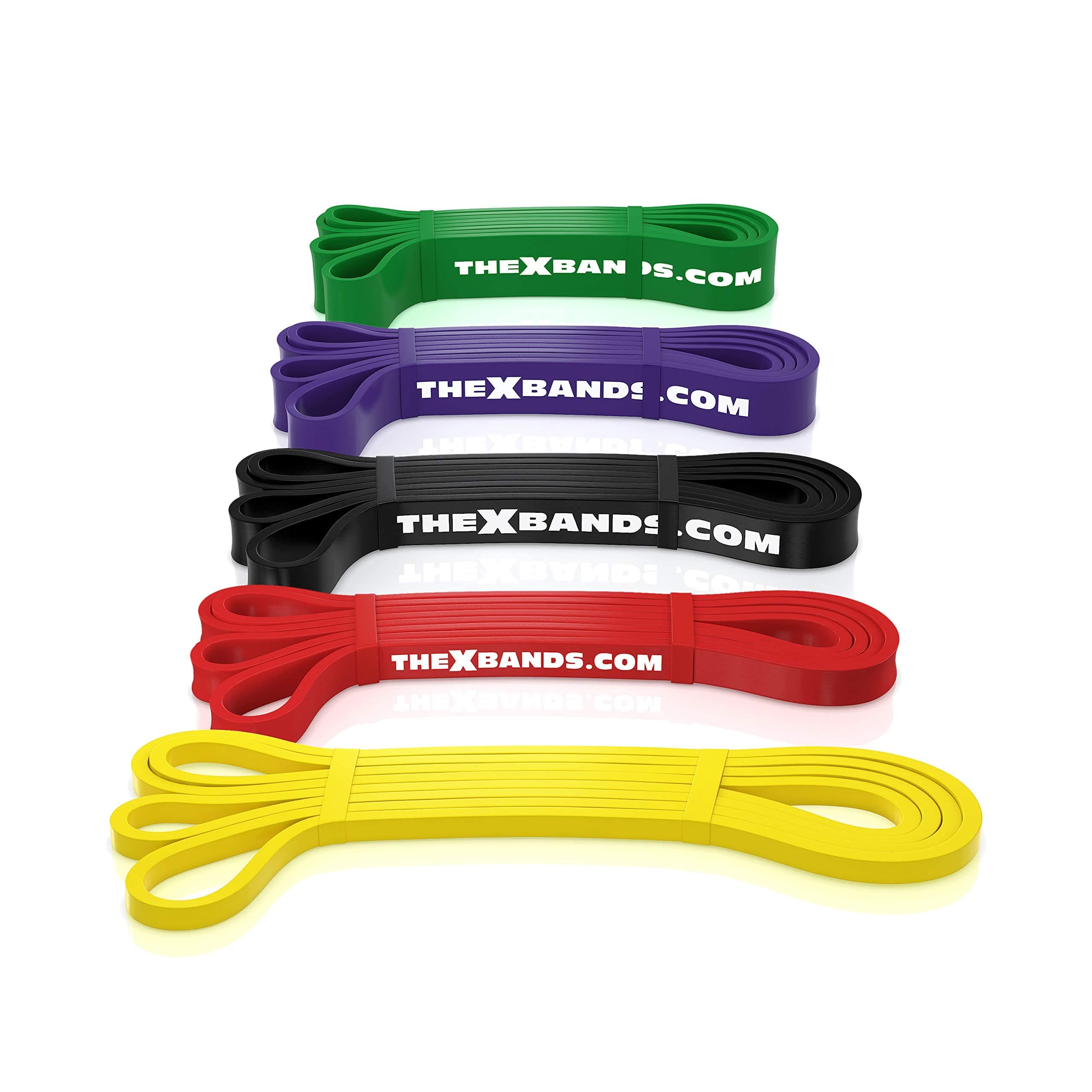 Long Resistance Bands - Squat Bands - Booty Band - Pull Up Bands - Loop Bands - Fitness Bands Resistance Long - Rubber Resistance Bands - Extra Strong Resistance Bands - Set of 5…