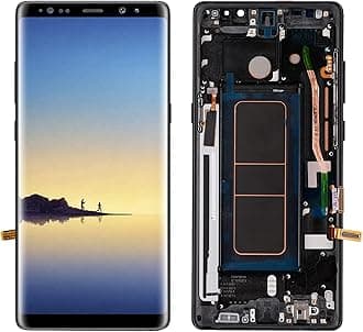 Super AMOLED Replacement Compatible with Samsung Galaxy Note 8（Black with Frame LCD Display Touch Screen Assembly with Repair Tools
