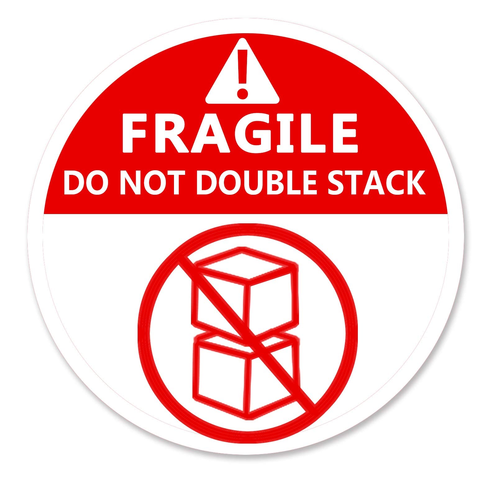 Do Not Stack Shipping Labels Shipping Warning Stickers for Package Box Fragile Stickers,3 Inches 300 Pcs Per Roll