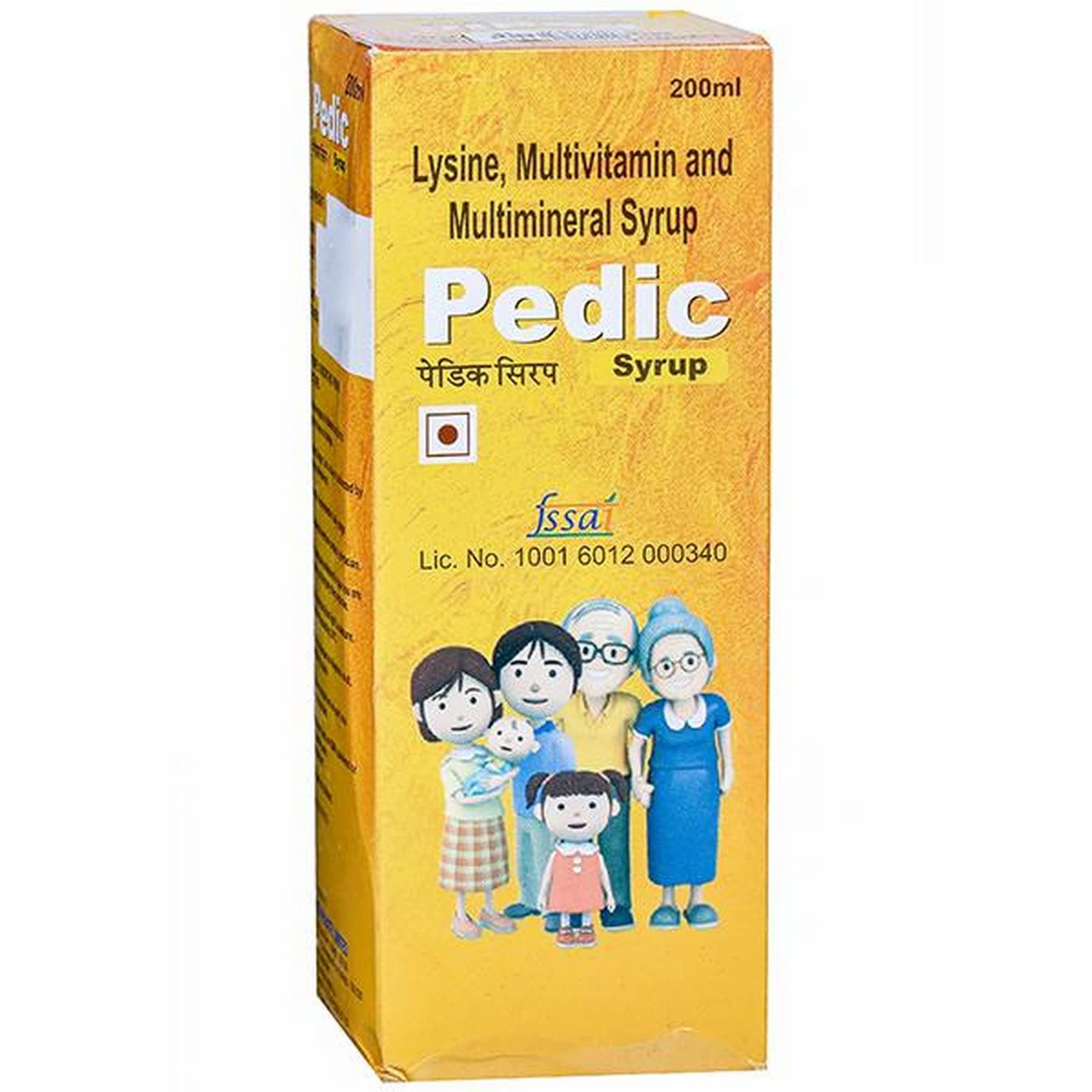 Pedic - Bottle of 200ml Syrup