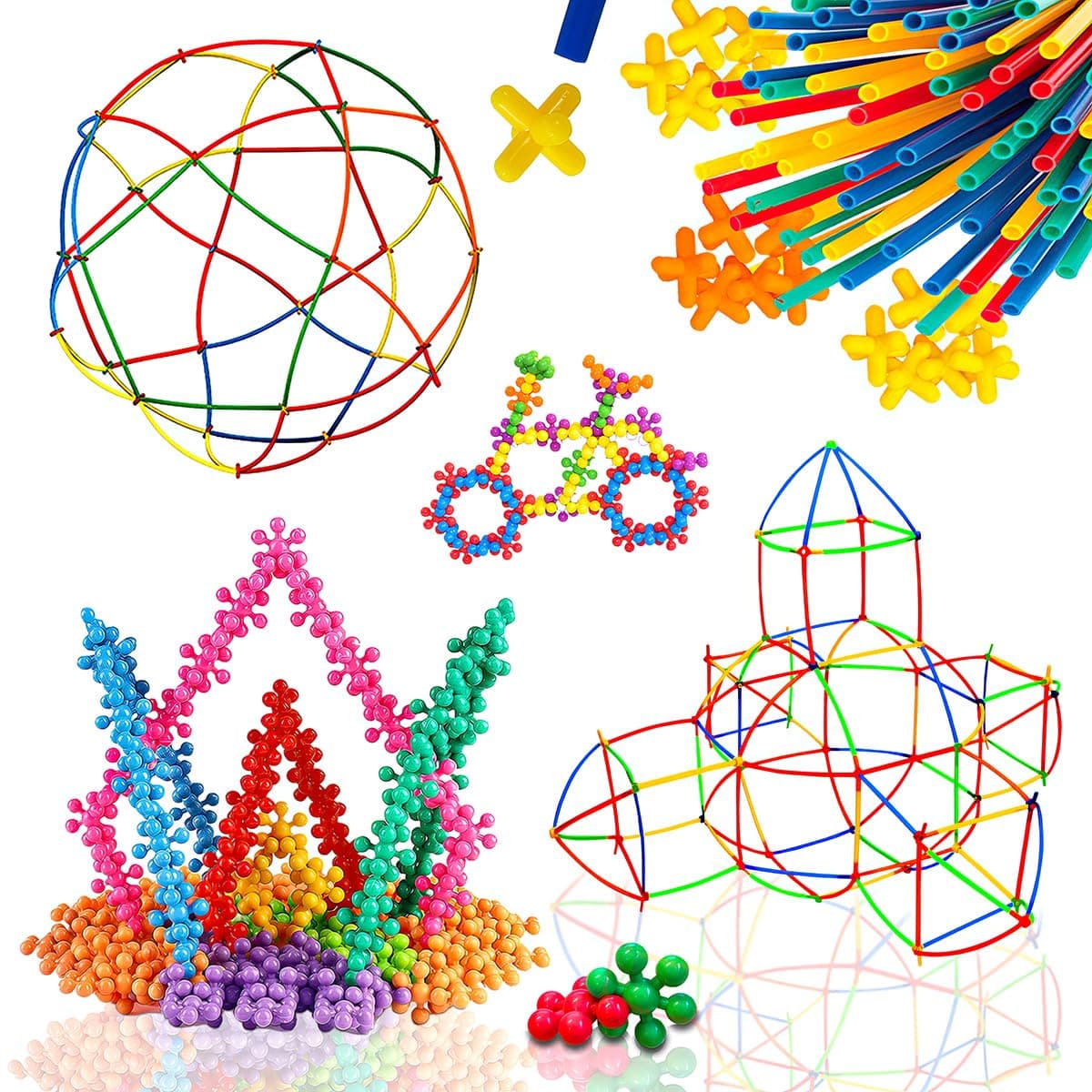 Kidoloop 1600 Pcs Kids Building Blocks Set – STEM Educational Construction Toy for Boys & Girls – BPA-Free, Safe Building Bricks for Creativity, Problem-Solving & Motor Skills – Gift for Ages 3+