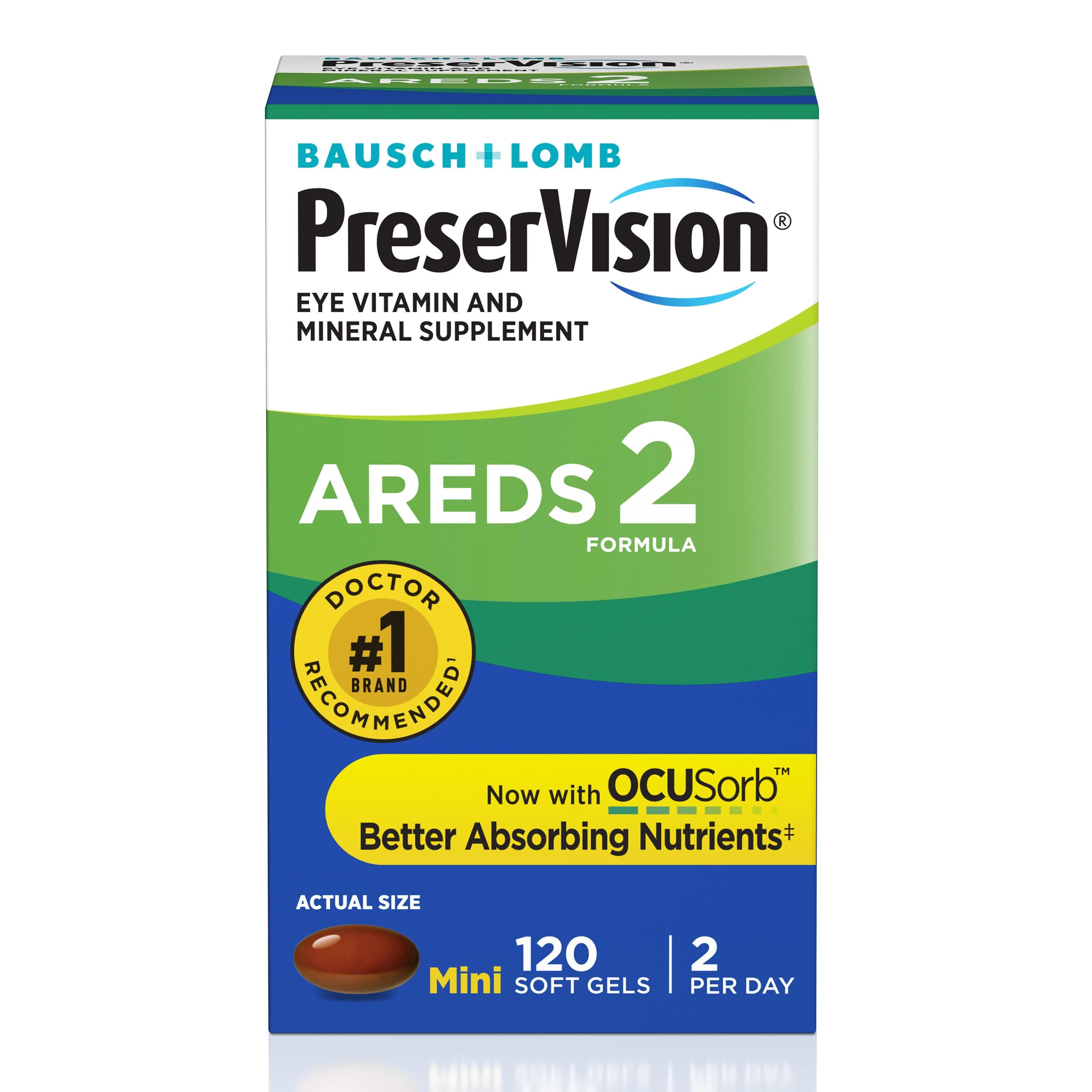 Preservision AREDS 2 Formula, 120 Soft Gels