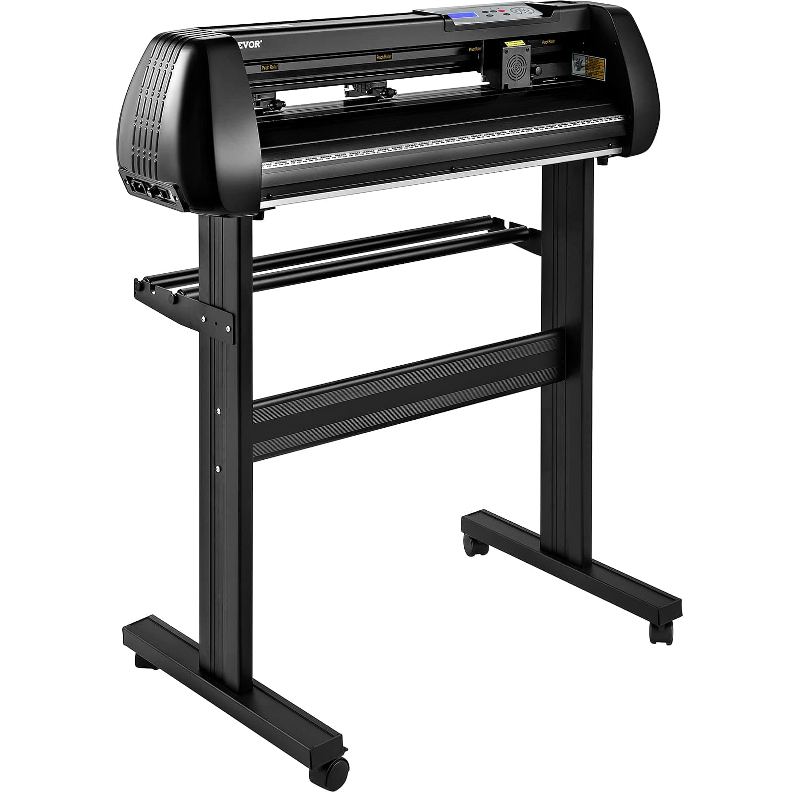 VEVOR Vinyl Cutter Machine, 34in Offline Bluetooth Cutting Plotter Machine, 400in/10m Steel Roller Shaft Adjustable Speed Force, SignMaster Software Tool DIY Craft Kit for Sign Making Windows & Mobile