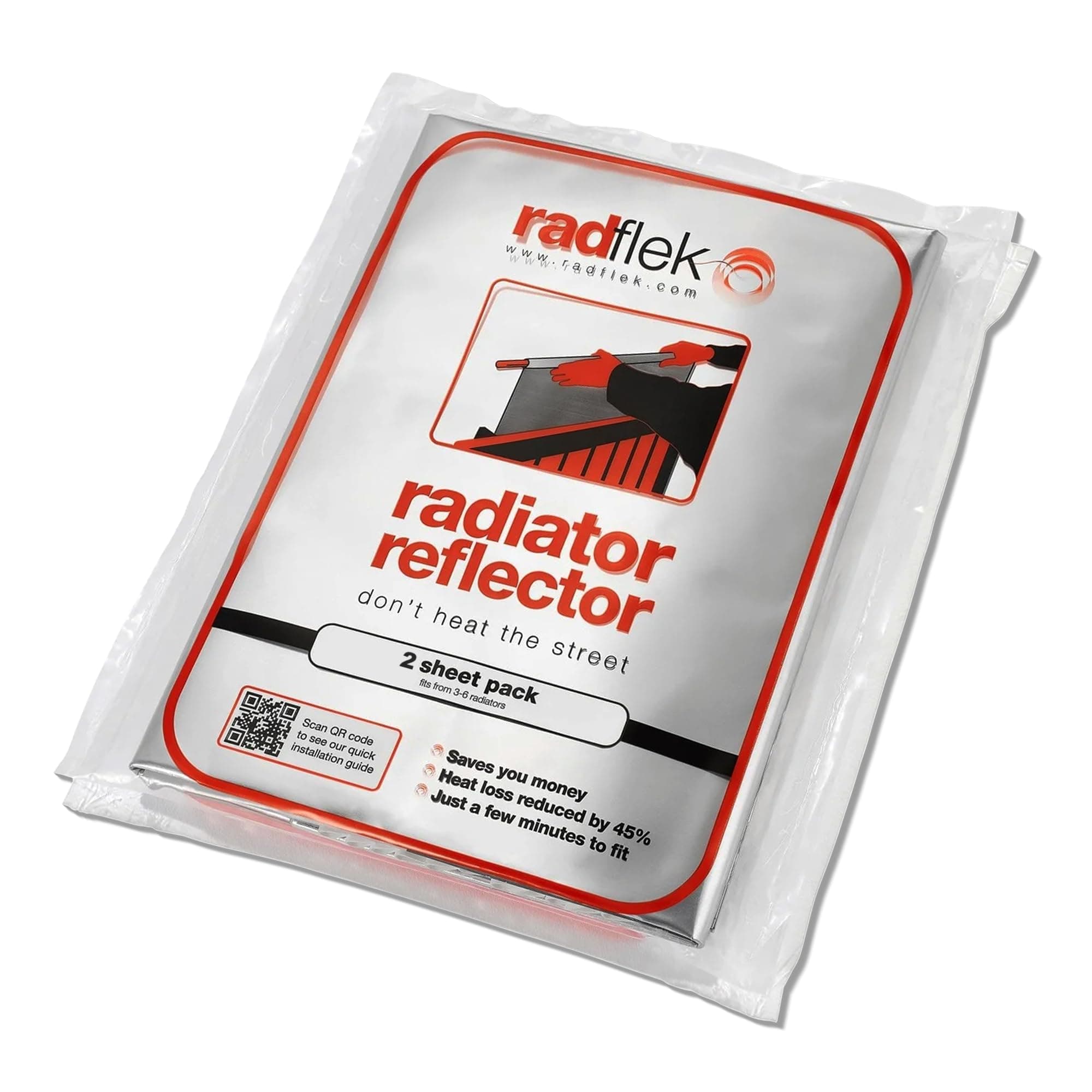 Radiator Reflector 8-Pack Radflek 8 sheet pack Radiator Reflector