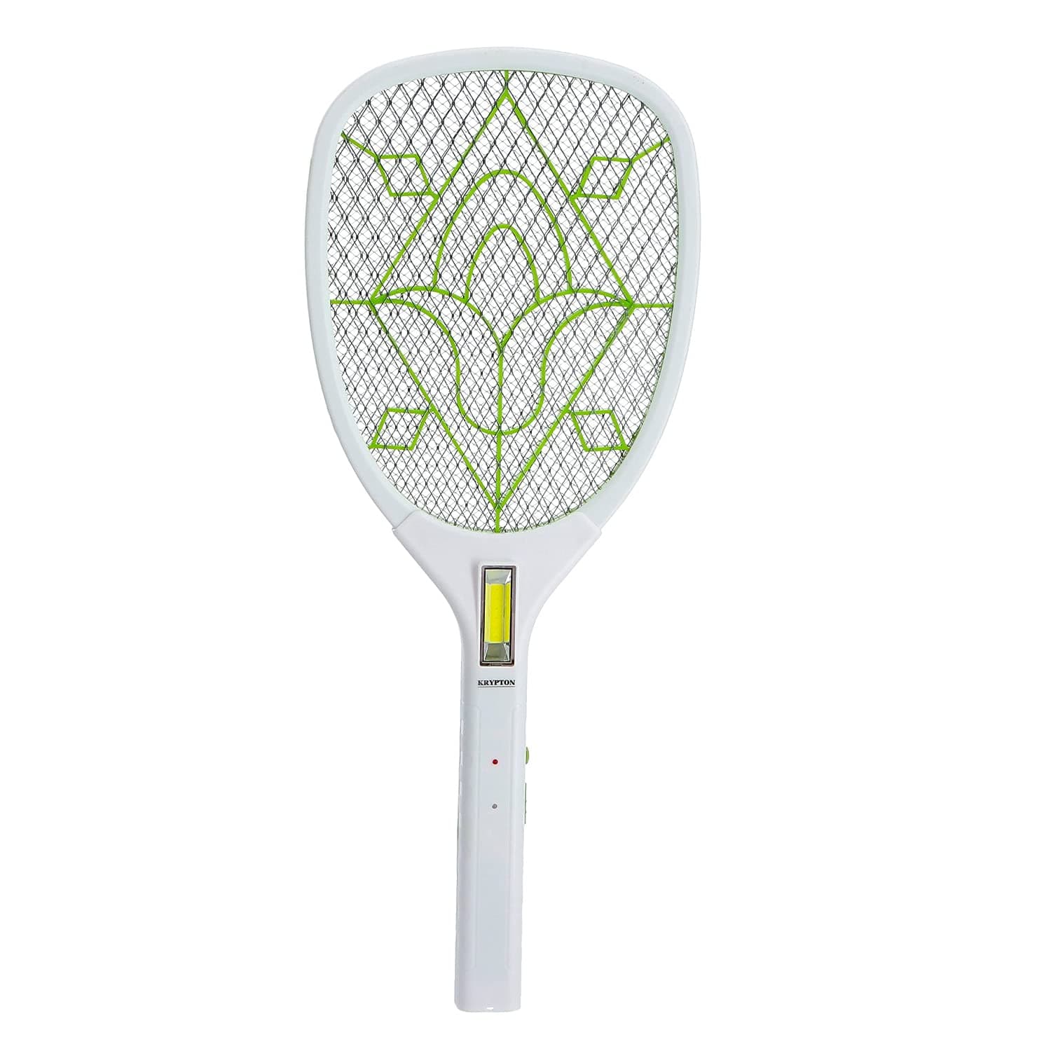 Krypton Electric Fly Swatter Bug Zapper Racket | USB Rechargeable Mosquito Bat | 10 Hours Battery Life | Insect Killer for Flies, Wasps, Moths, Gnats | Portable Handheld Pest Control Racket