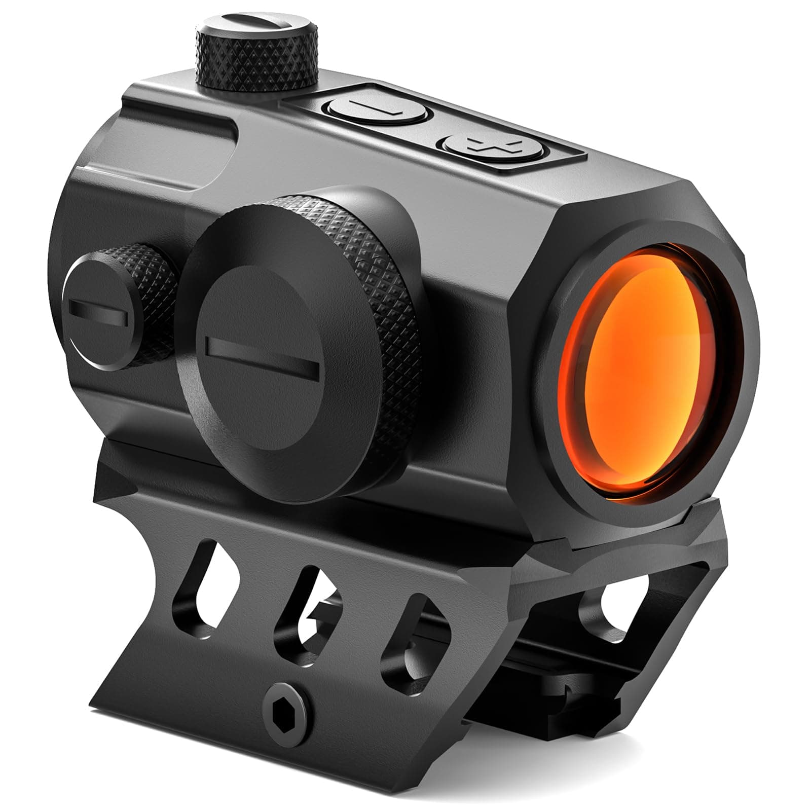 Red/Green Dot Sight Motion Awake 2MOA Red Dot IPX7 Waterproof 1000G Shockproof Compact Optics Scope 10 Brightness with Co-Witness Riser and Low-Profile Mount Rifle Scope for 20mm Rail Mount