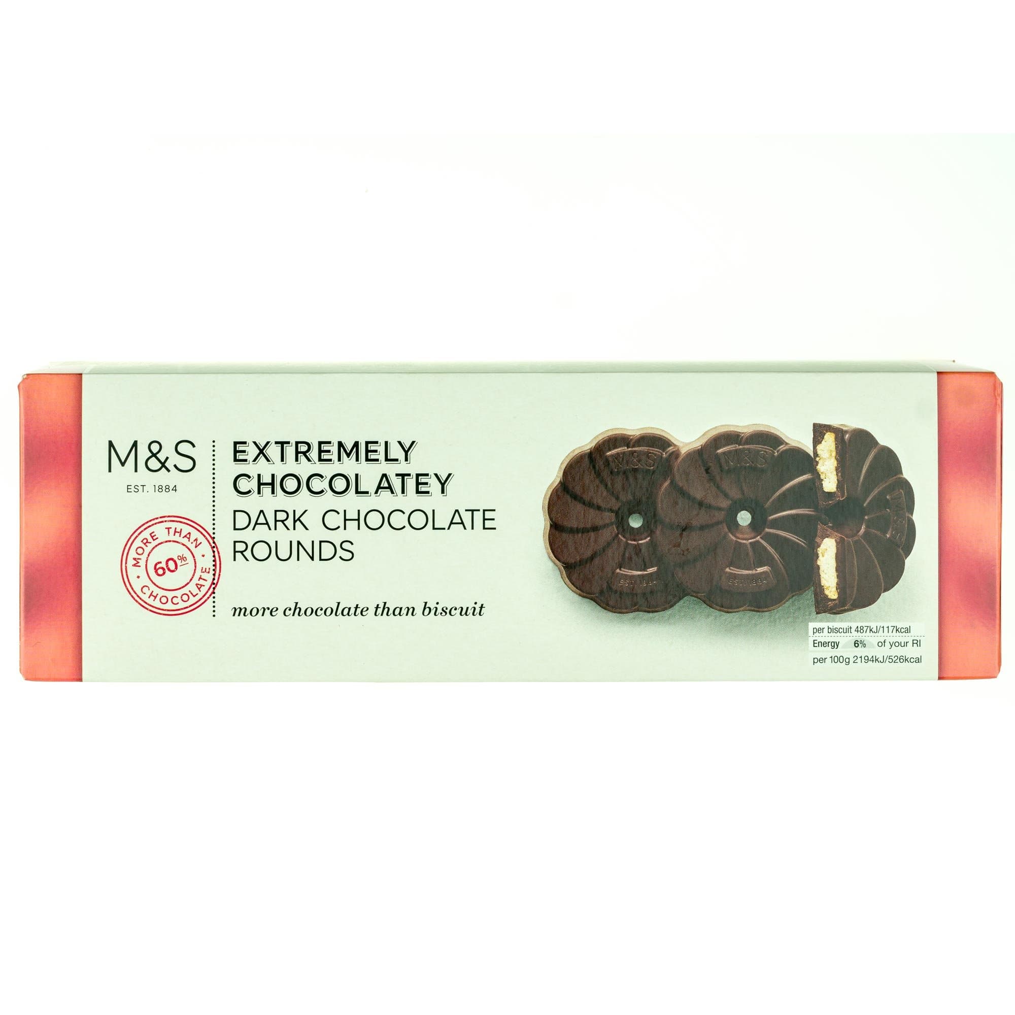 Marks & Spencer Extremely Chocolately Rounds Dark Chocolate Biscuits 200g