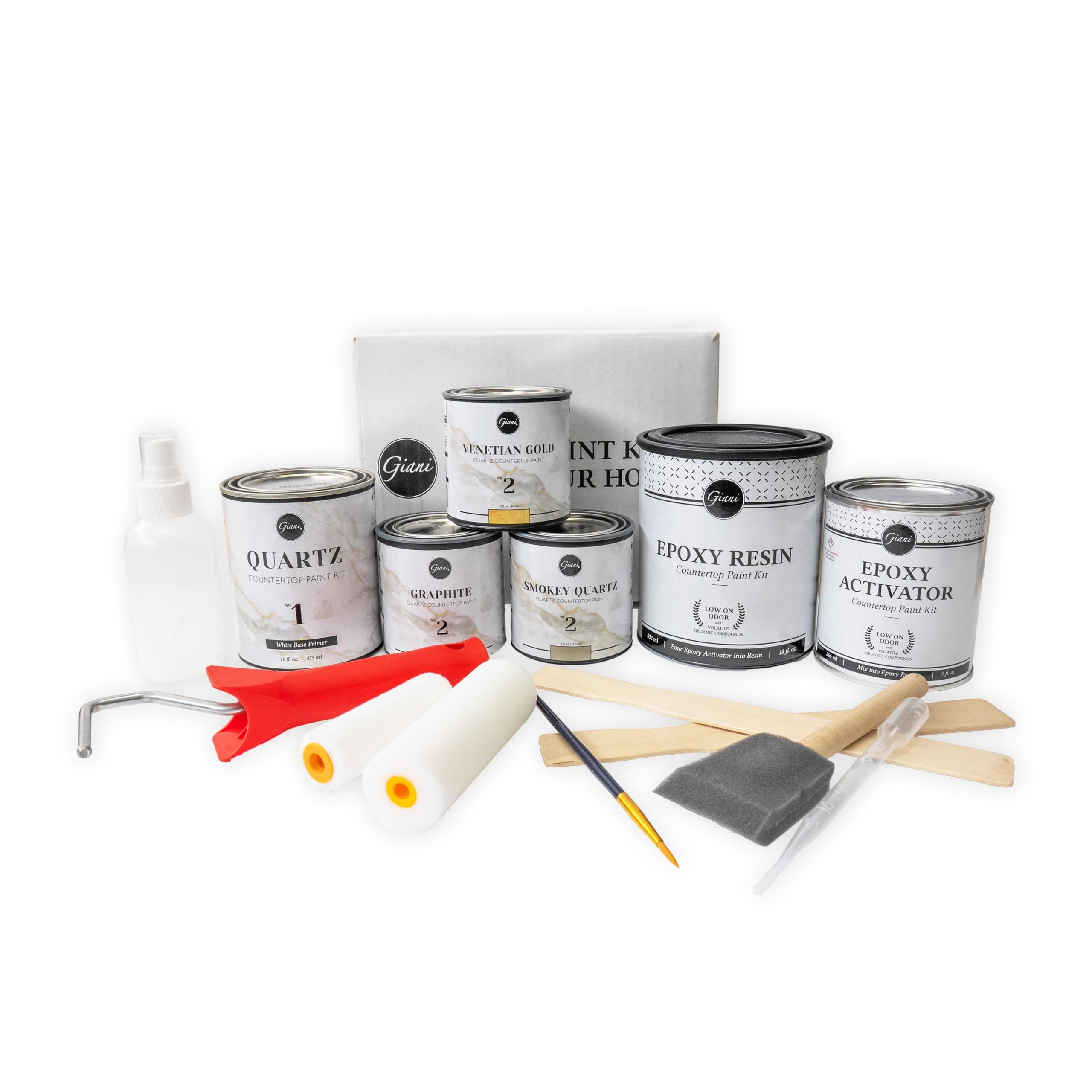Giani Quartz Easy Epoxy - Small Project Countertop Paint Kit (Venetian Gold)