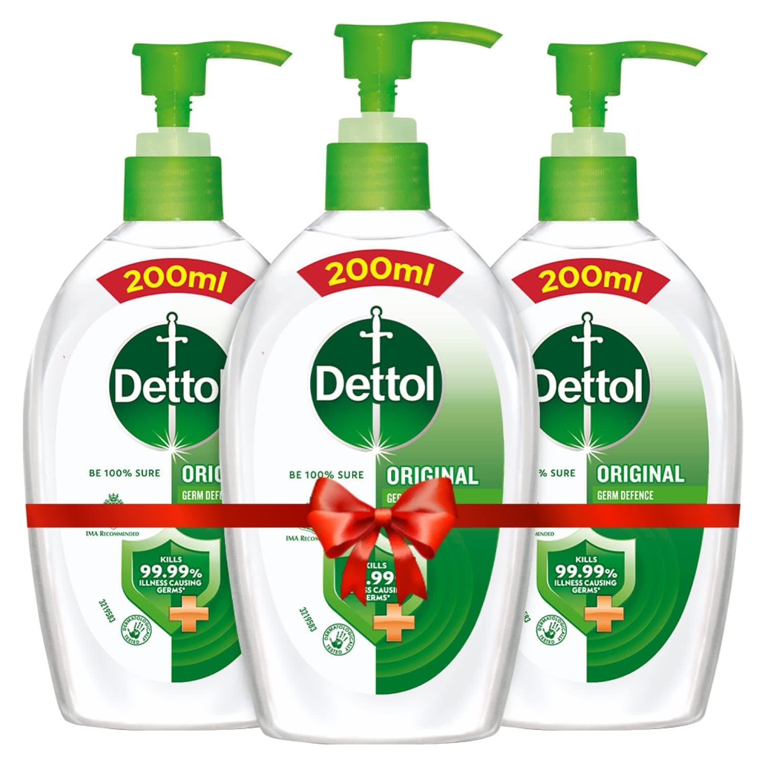 Sanitizer Regular - 200 ml (Pack of 3)