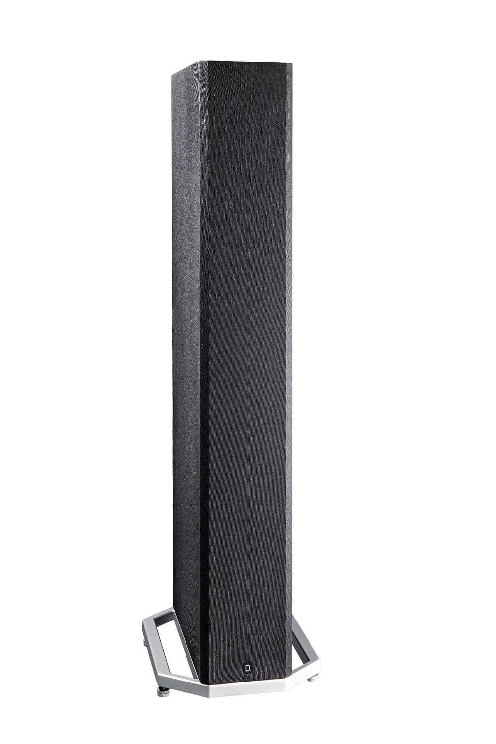 BP-9040 Tower Speaker | Built-in Powered 8” Subwoofer for Home Theater Systems | High-Performance | Front and Rear Arrays | Optional Dolby Surround Sound Height Elevation Black