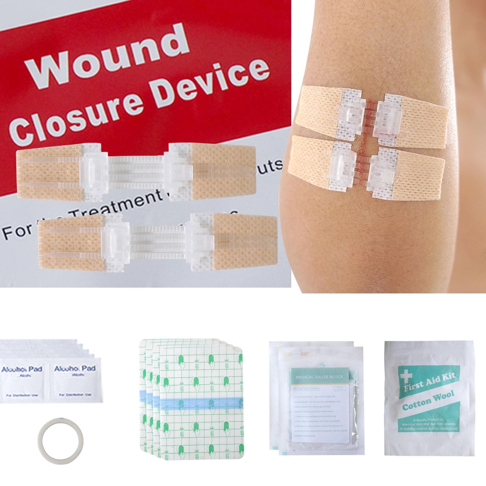 Emergency Wound Closure Strips, Butterfly Band-Aids