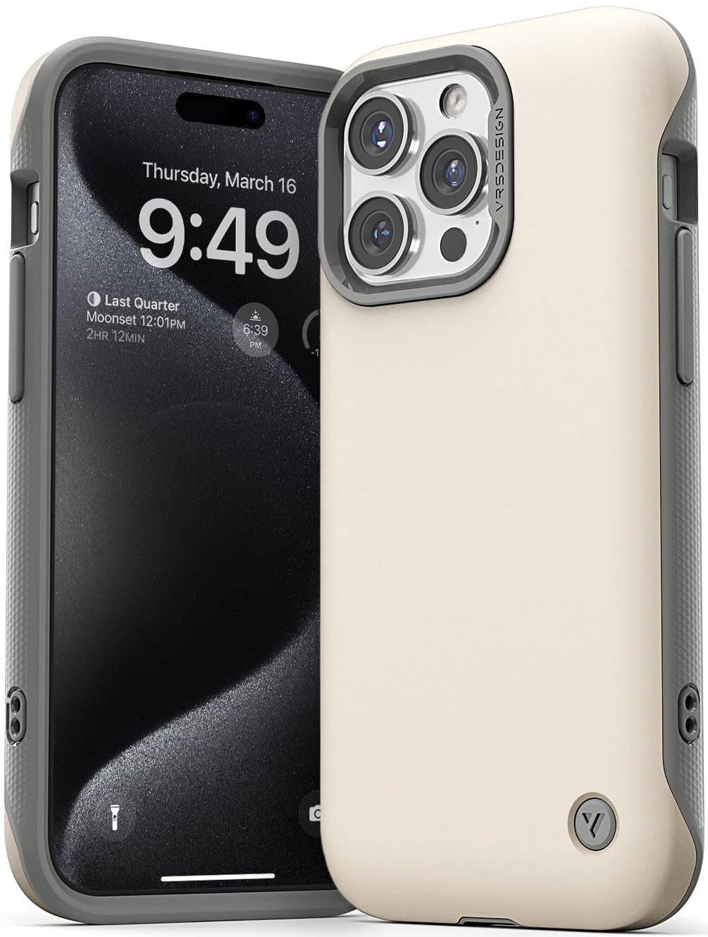 Terra Guard Modern for iPhone 15 Pro MAX case cover [MagSafe compatible] - Cream