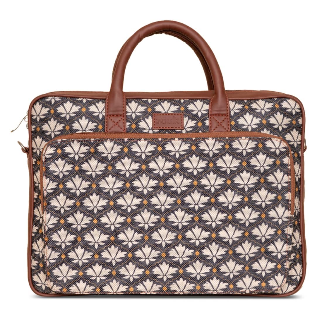 ZOUK Printed Unisex laptop messenger bag for work