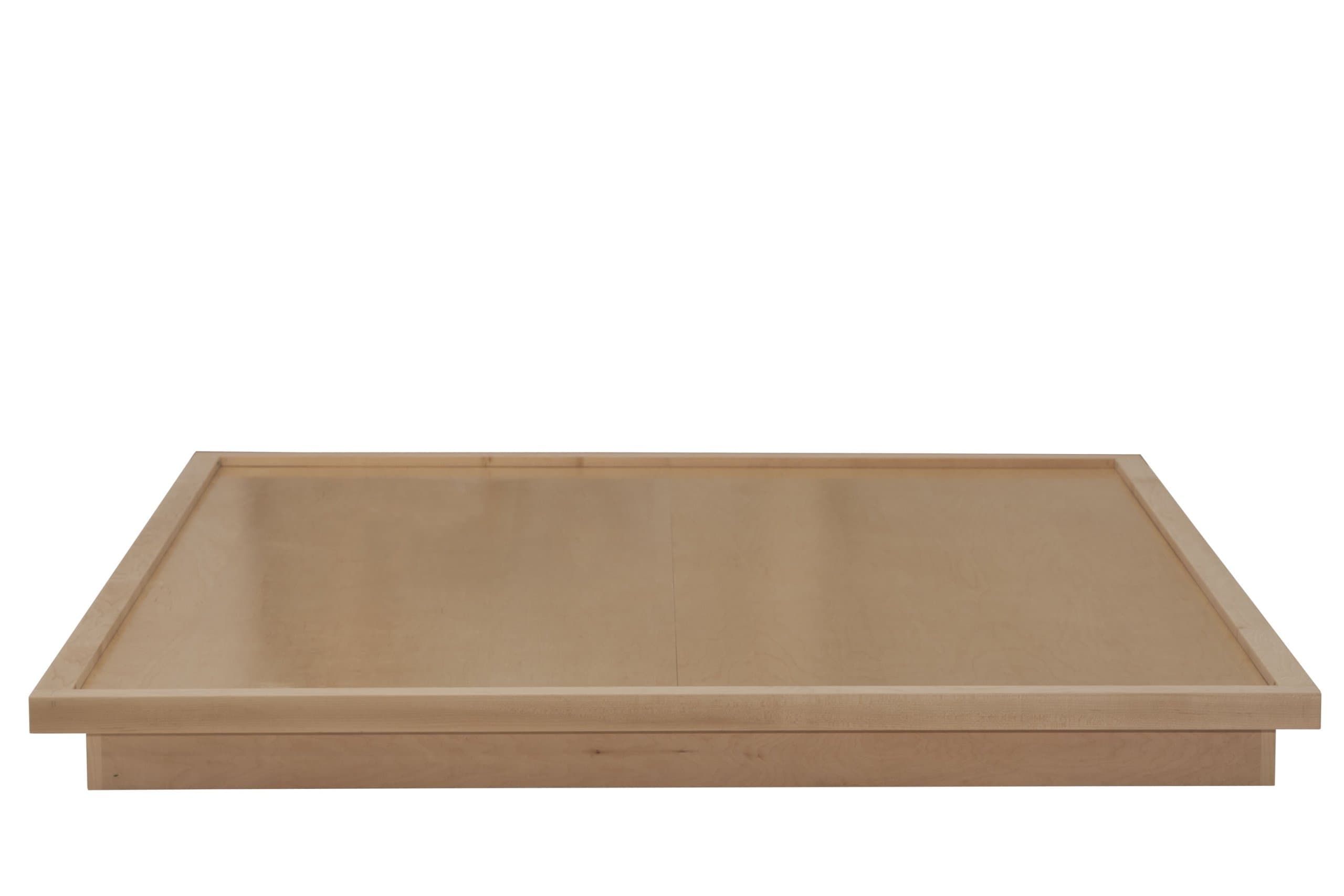 Urbangreen Low Platform Bed in Maple, Full, Ebony