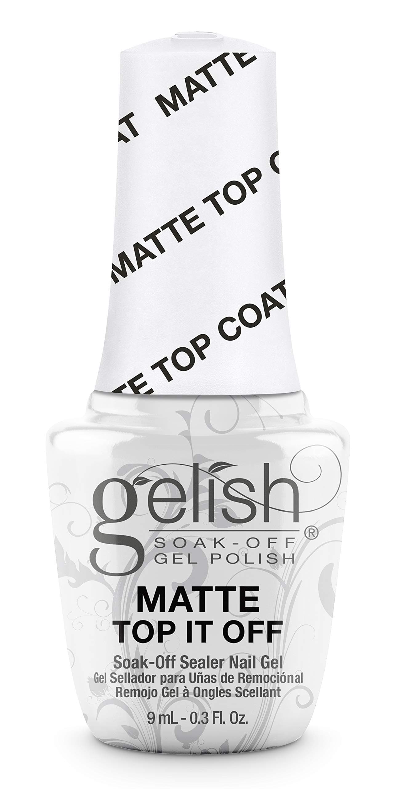 Gelish Mini Matte Top It Off Sealer Gel Top Coat LED Gel Polish, 0.3 oz
