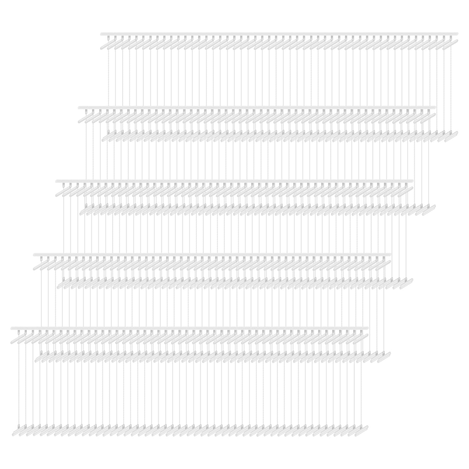 5000 Pieces Standard Tagging Fasteners Standard Tag Pins Plastic Regular Garment Clothing Price Tag Label Standard Tagging Barbs (White, 1 Inch)