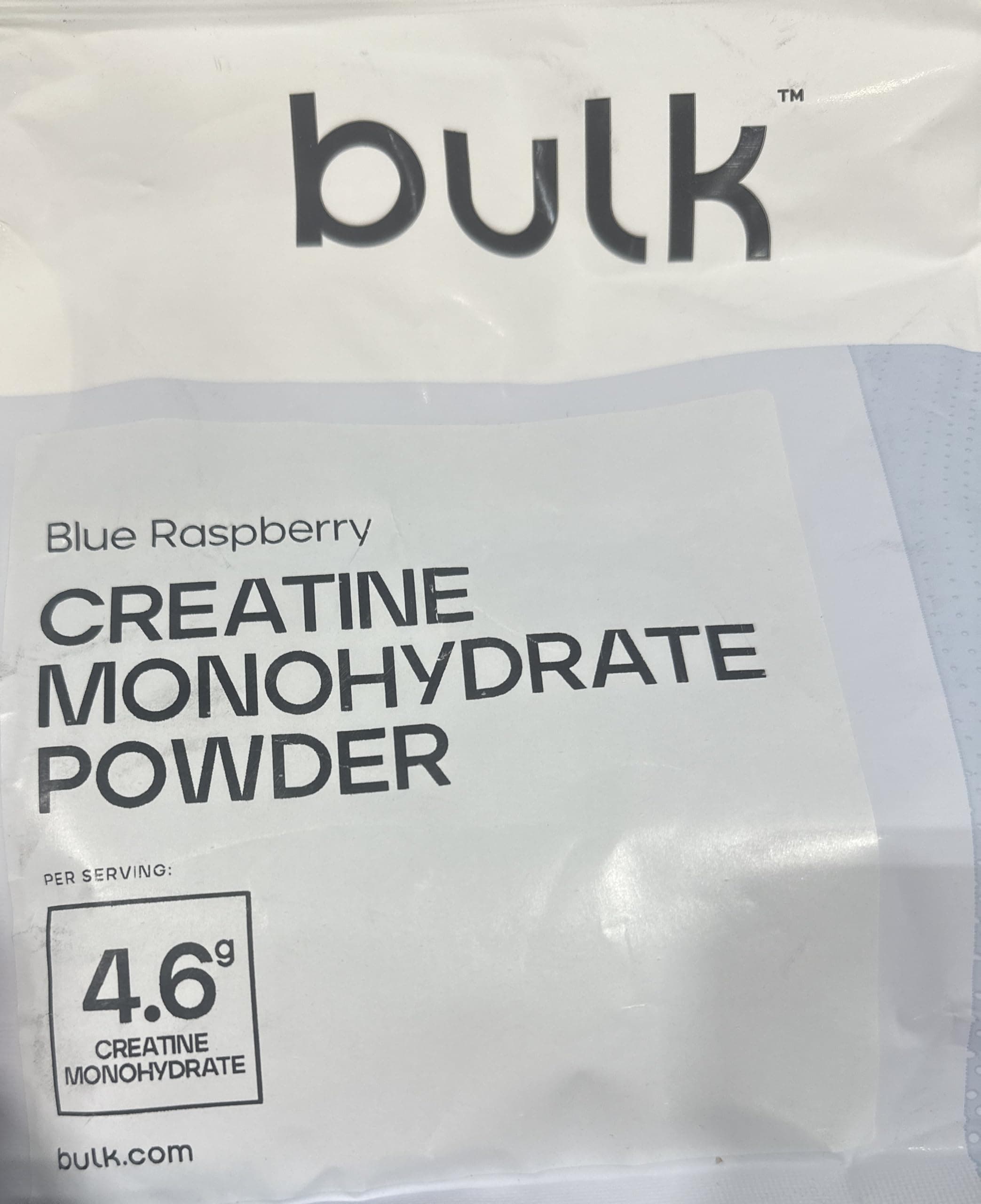 BulkCreatine Monohydrate, Micronized, Blue Raspberry, 500 g, 100 Servings