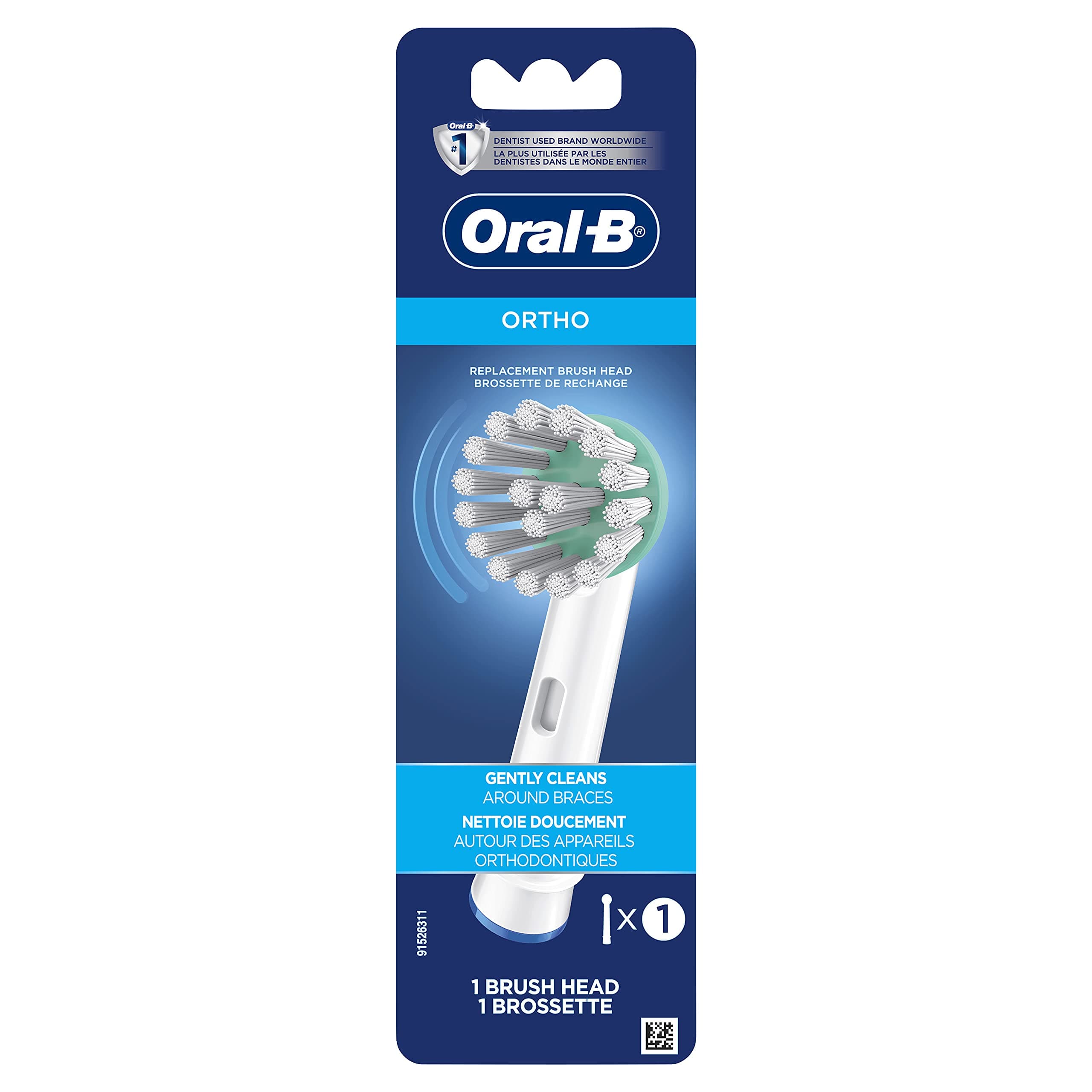 Ortho Toothbrush Replacement Brushhead OD17-1 1 ea