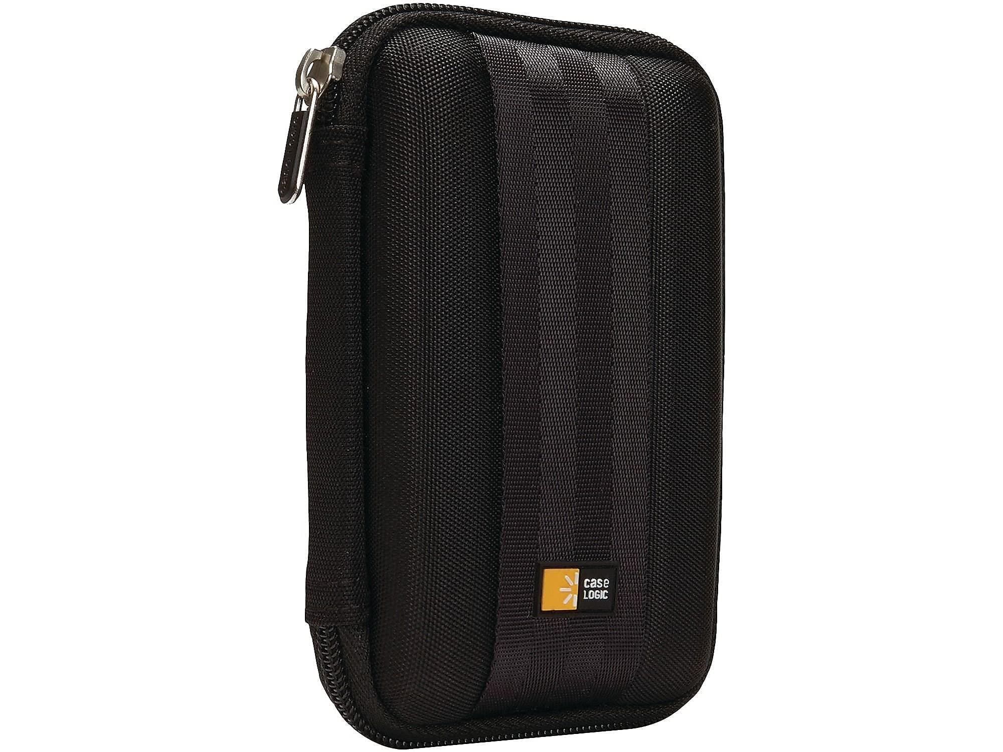 Case Logic QHDC-101 Portable EVA Hard Drive Case - Black 3.75 x 1.6 x 5.75 in