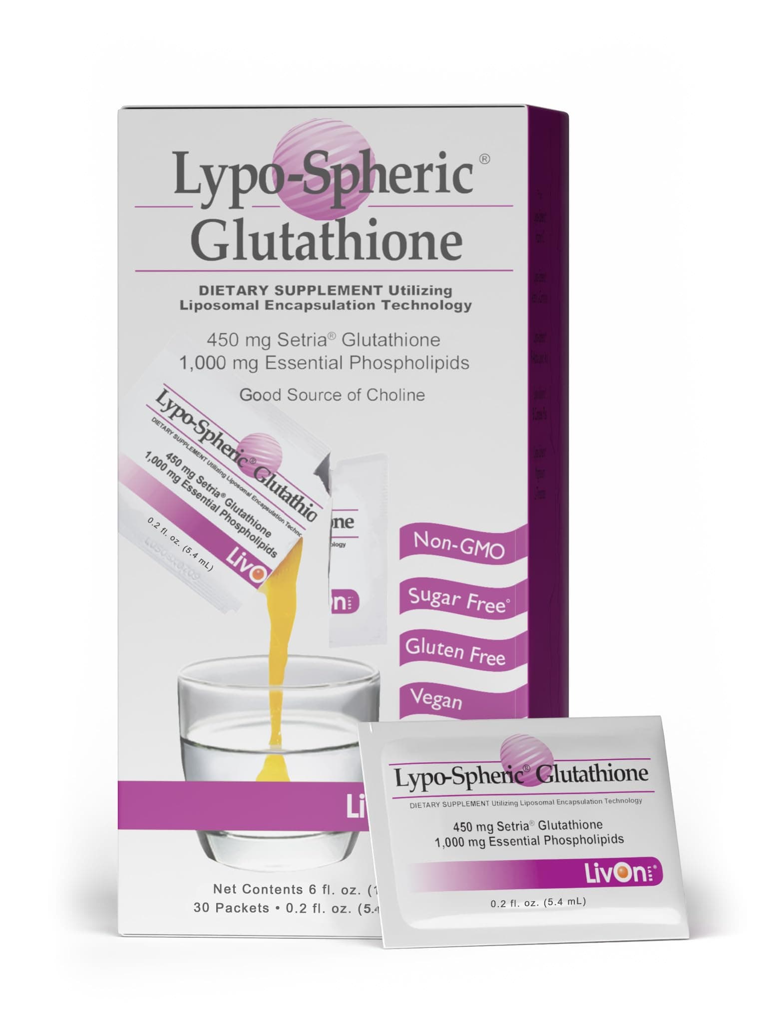 Lypo-Spheric GSH, 30 Packets, 0.2 fl oz (4.5 ml ) Each