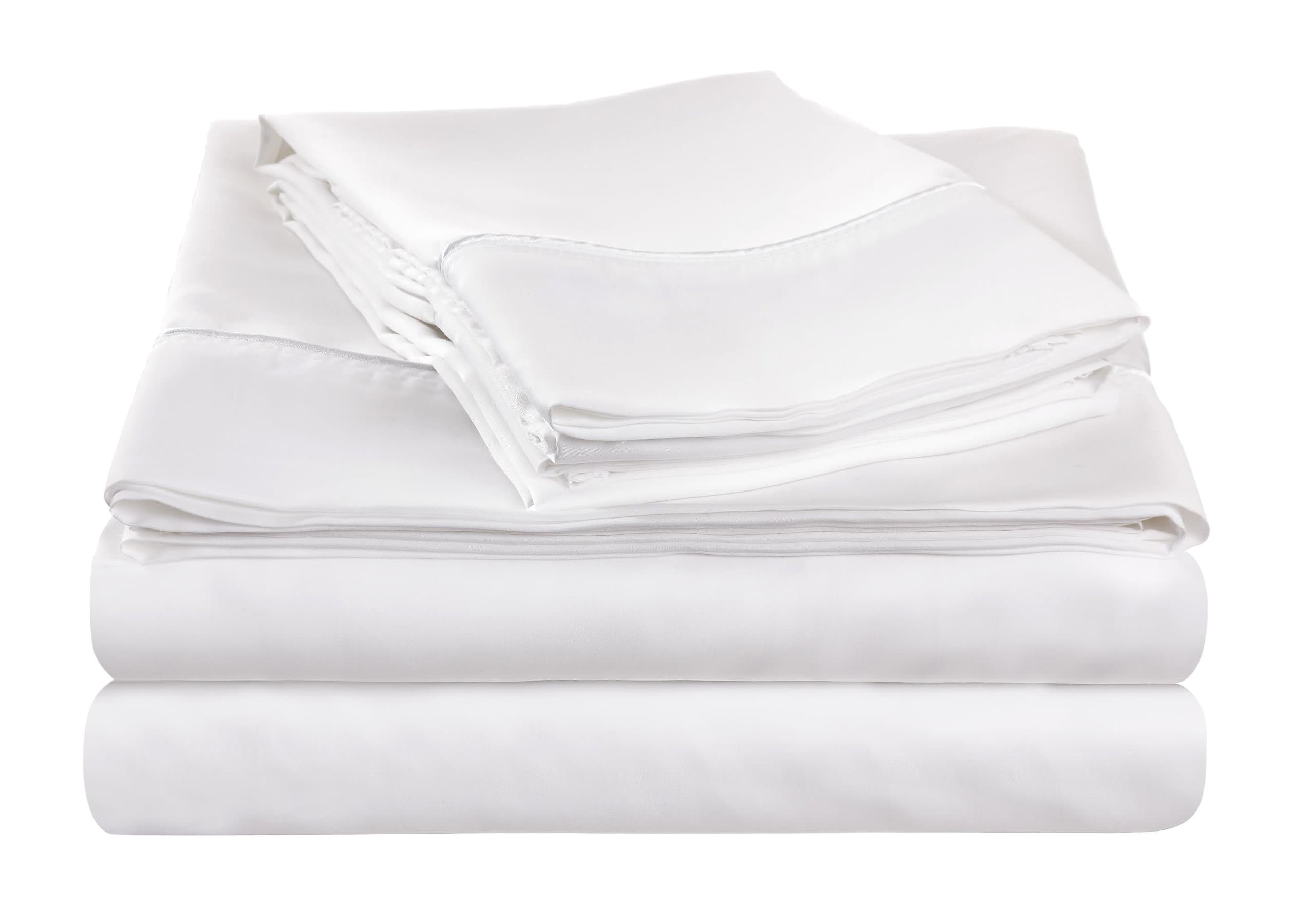 NuSleep Bedding Performance California Sheet Set with 37.5 Technology, King, White
