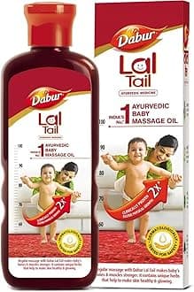 Lal Tail : Ayurvedic Baby Massage Oil 500Ml|Clinically Tested 2X Faster Physical Growth For Stronger Bones And Muscles