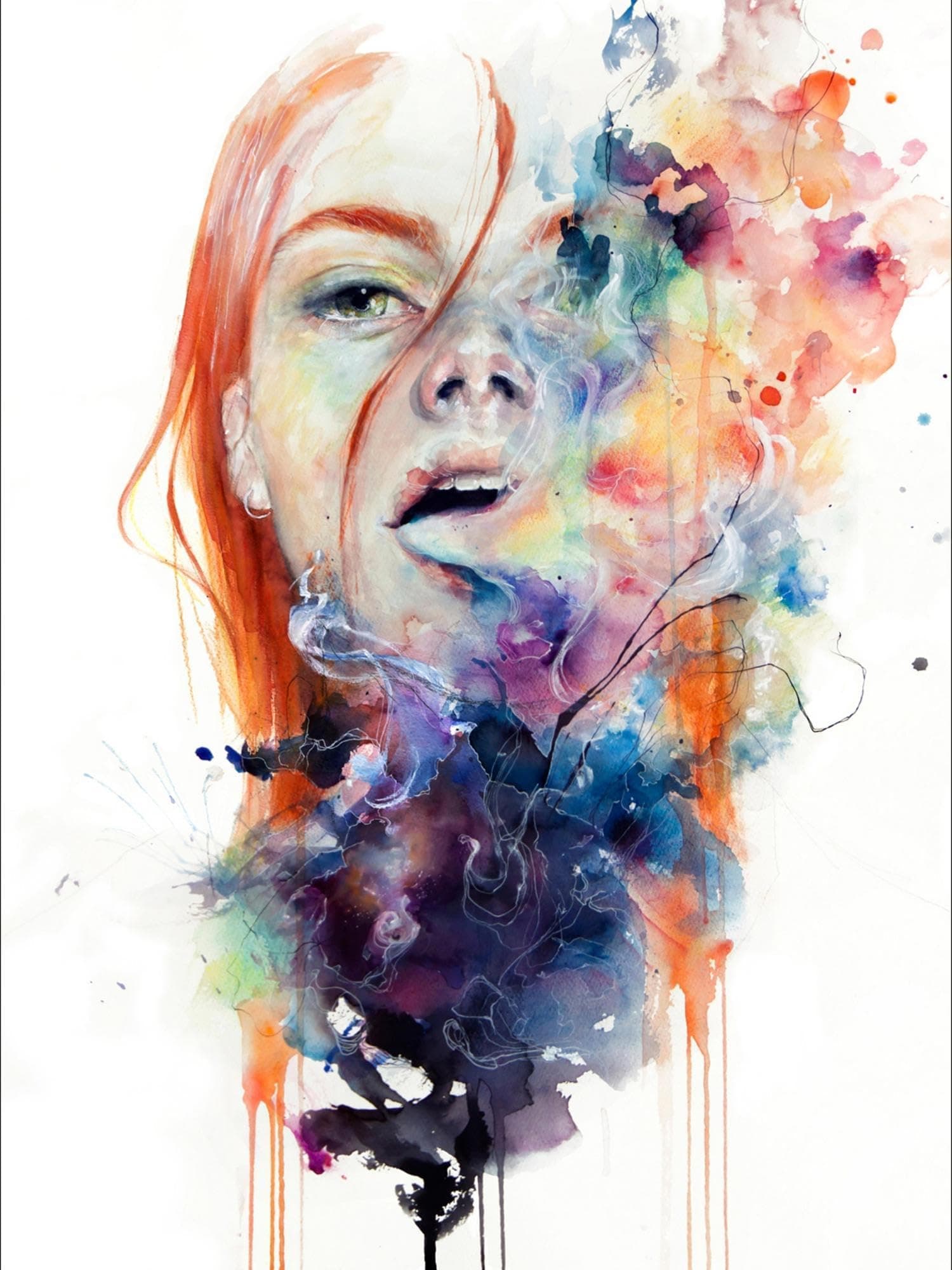 ART.COM Wall Art Prints This Thing Called Art Is Really Dangerous by Agnes Cecile, Figurative Decor, 12" x 16"