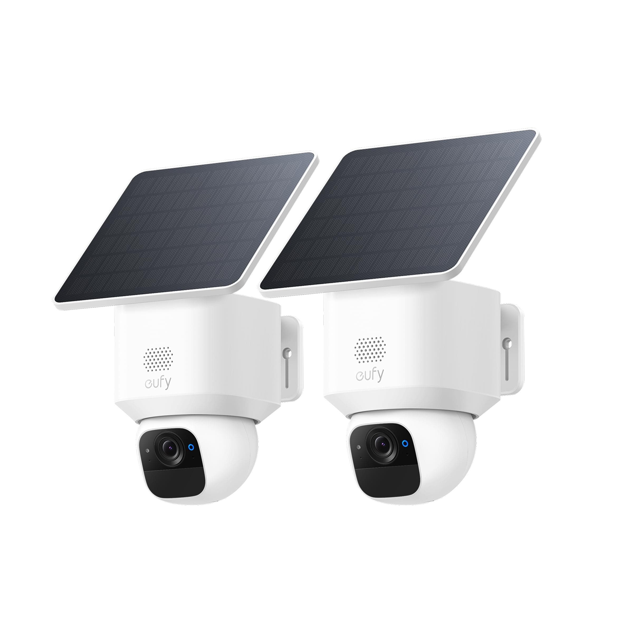 eufy Security SoloCam E30, 2 Pack, Security Cameras Wireless Outdoor, Solar Camera Outdoor Wireless, 360° Pan, AI Tracking, 2K Clarity, No Monthly Fee