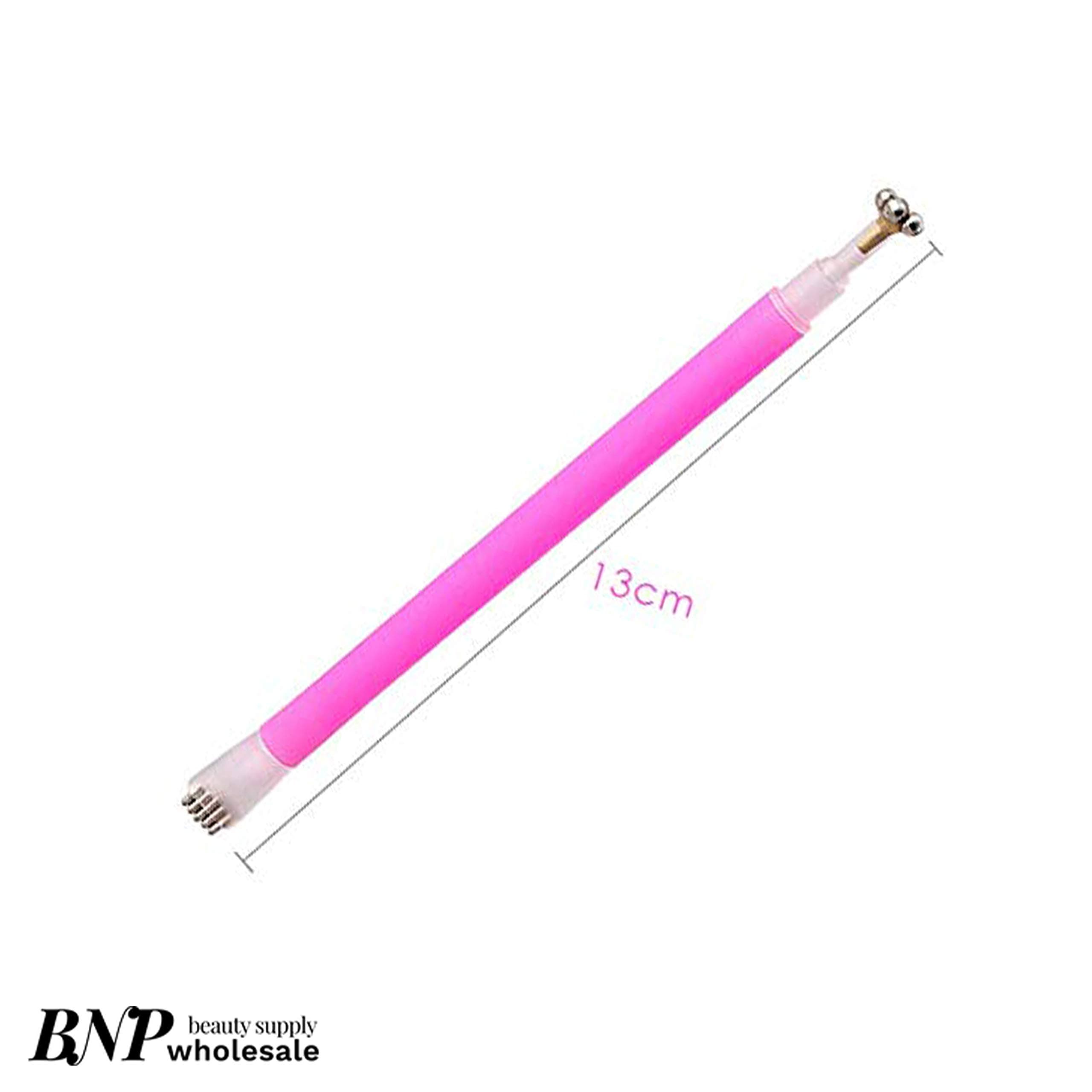 Nail Magnet Tool Set, Nail Art Design Tools for Cat Eye Gel Nail Polish Double Head Flower Design Nail Magnet Pen Magnet Stick Hot Pink