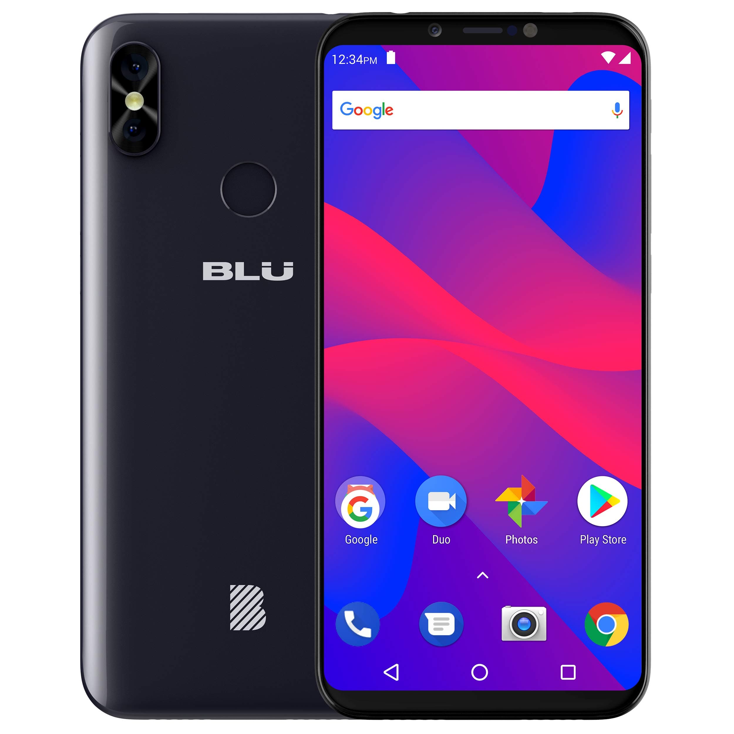 BLU Studio Mega 2018-6.0” HD Unlocked Smartphone with Dual Main Camera -Black
