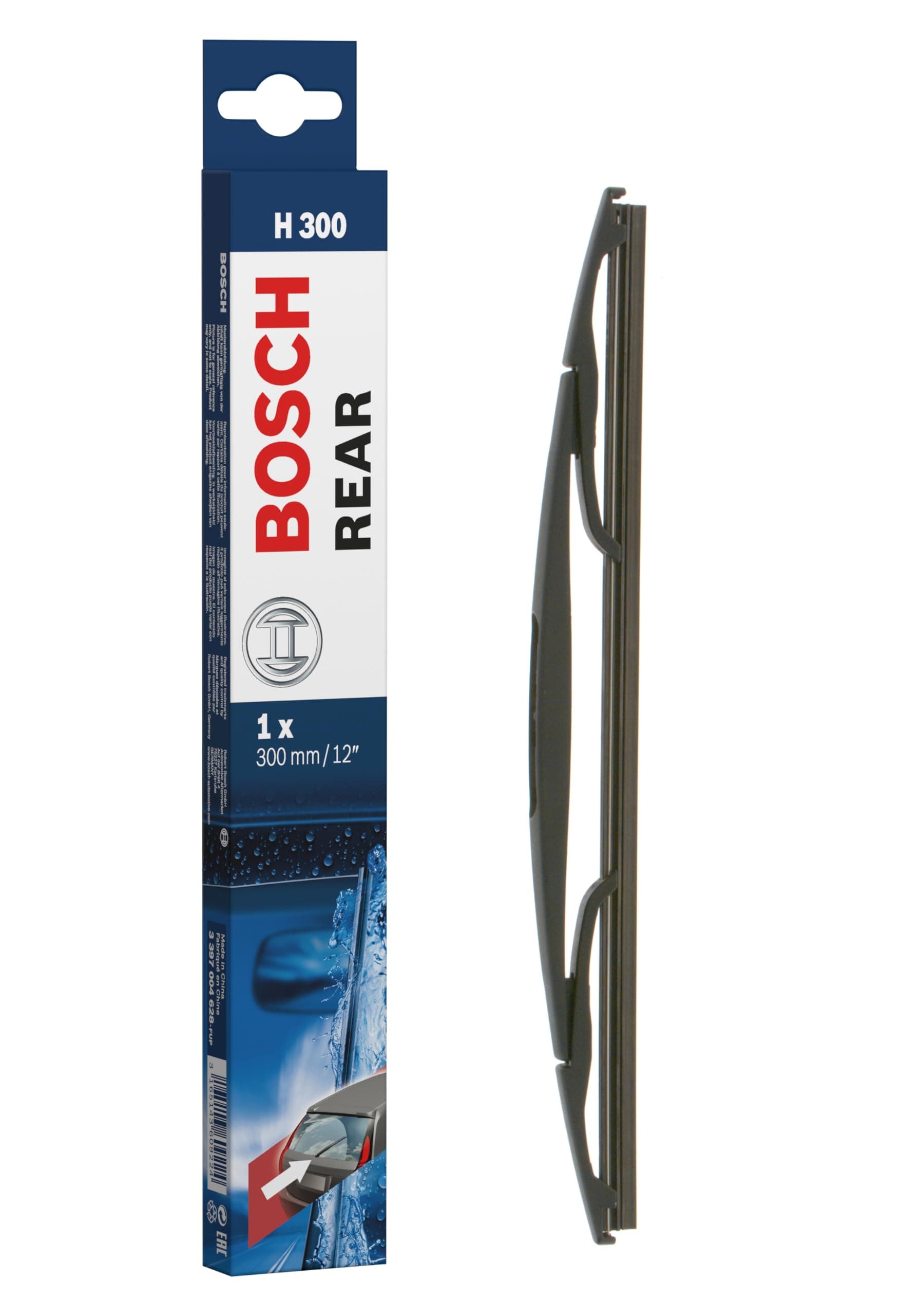 BOSCH H300 Rear Wiper Blade; 12" - Single