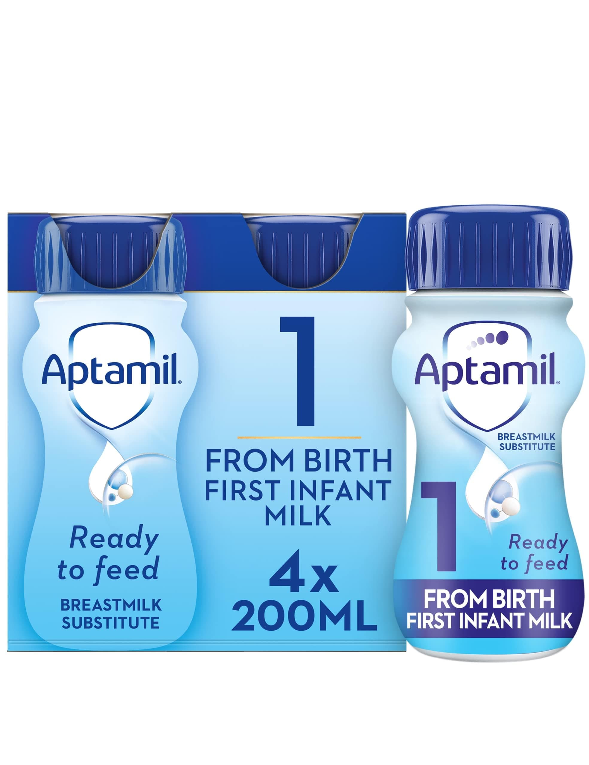 1 First Infant Milk From Birth, 4 x 200ml