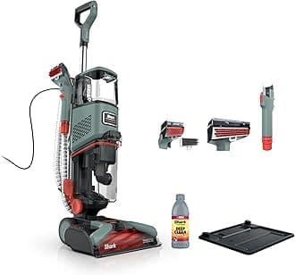 Shark CarpetXpert Upright Deep Carpet Cleaner with Handheld Spot & Stain Eliminator, 12oz Cleanser, Dirt & Grime Removal, Carpet Shampooer, Slate Green, EX151